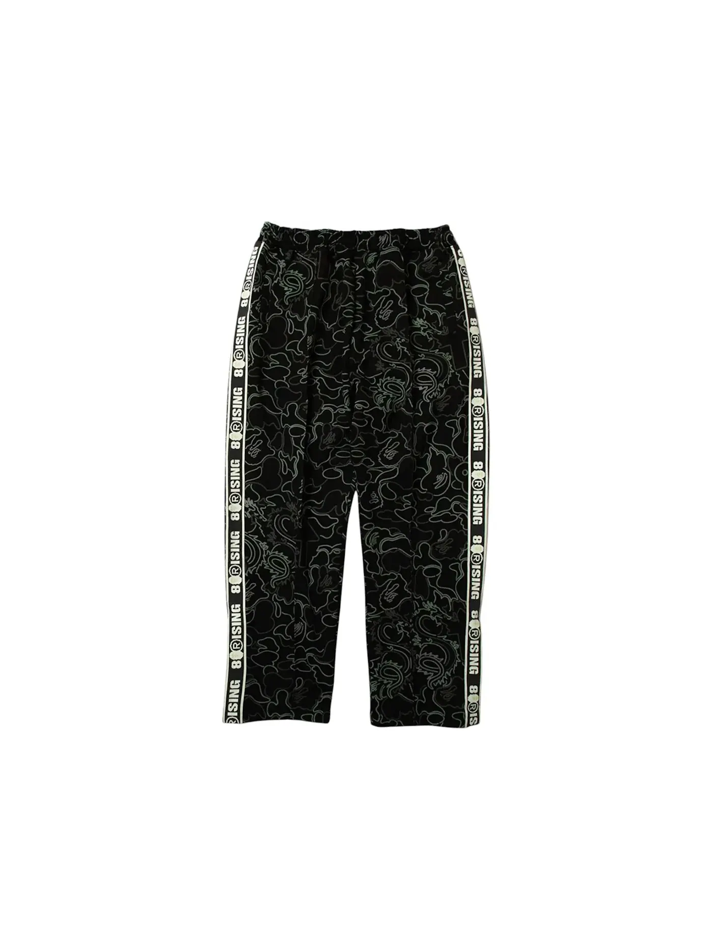 Мужские спортивные штаны с принтом BAPE x 88Rising Glow In The Dark Camo Track Pants — изображение 1 из 2, черный