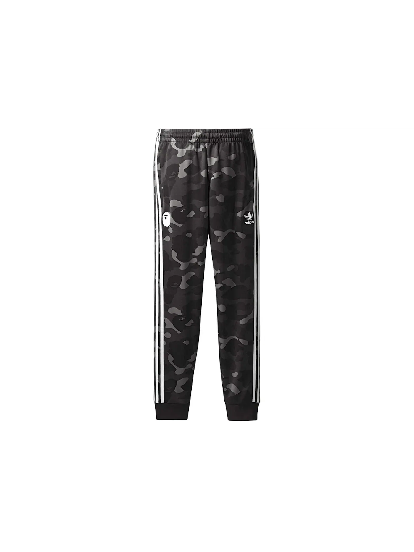 Мужские спортивные штаны BAPE x Adidas adicolor — изображение 1 из 2, серый