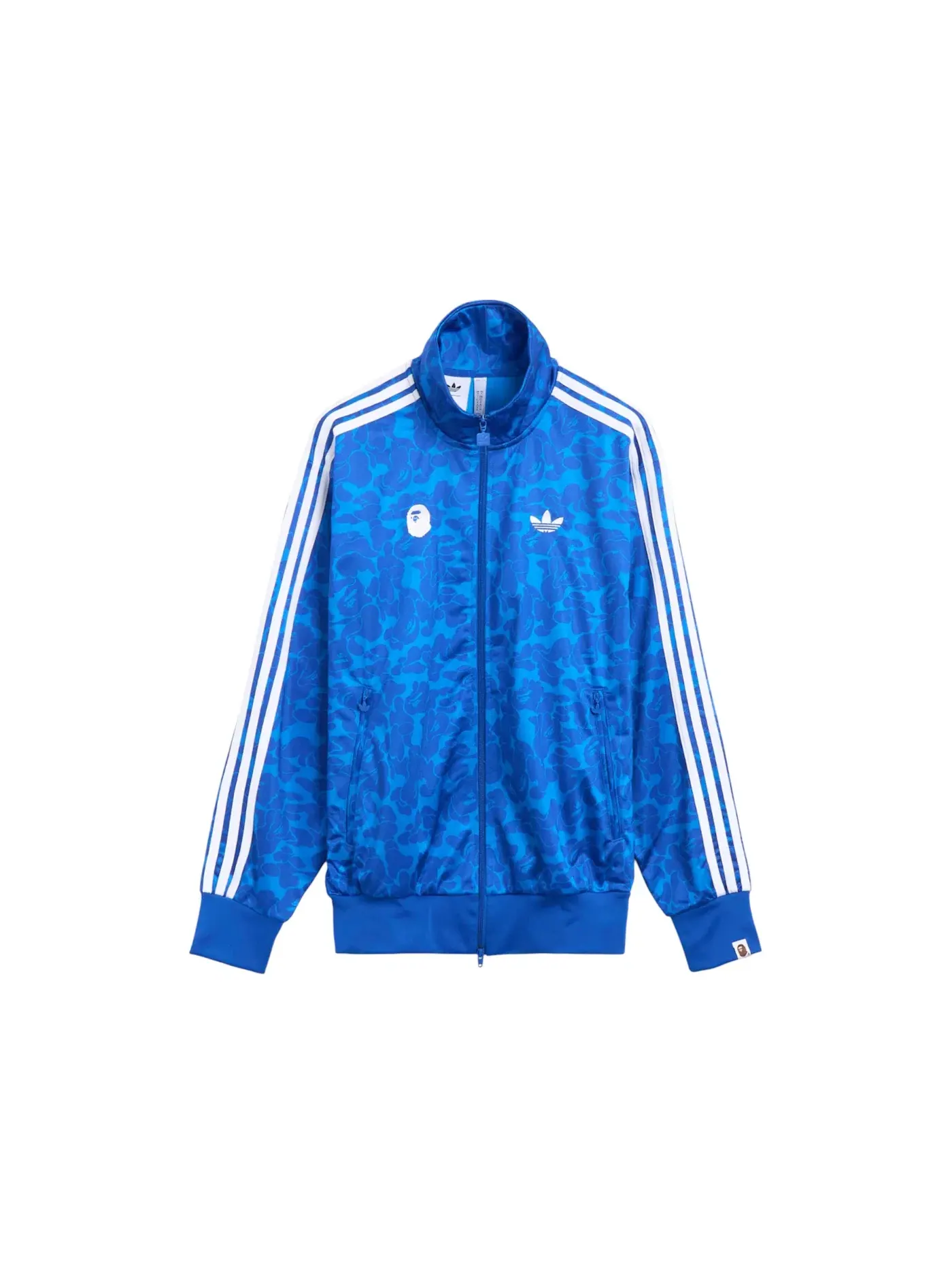Мужская куртка с принтом BAPE x Adidas SSTR Track Jacket — изображение 1 из 2, синий