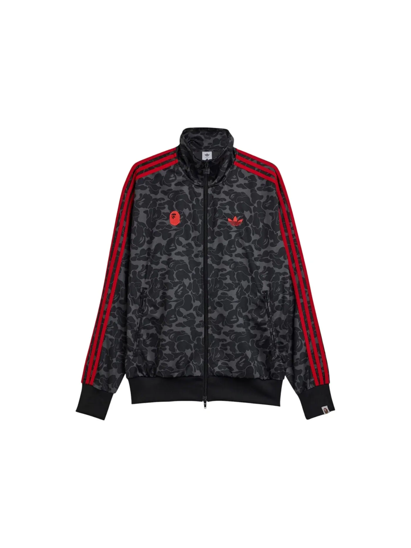 Мужская куртка с камуфляжным принтом BAPE x Adidas All Over Print SSTR Track Top — изображение 1 из 2, черный