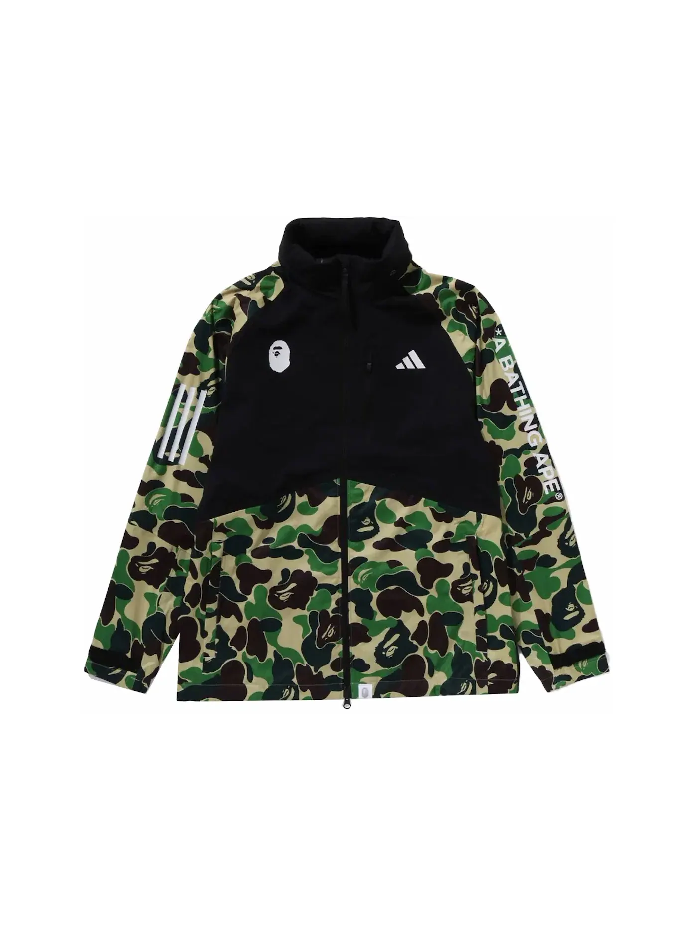 Унисекс-куртка с камуфляжным принтом BAPE x Adidas Golf ABC Camo Jacket — изображение 1 из 3, черный