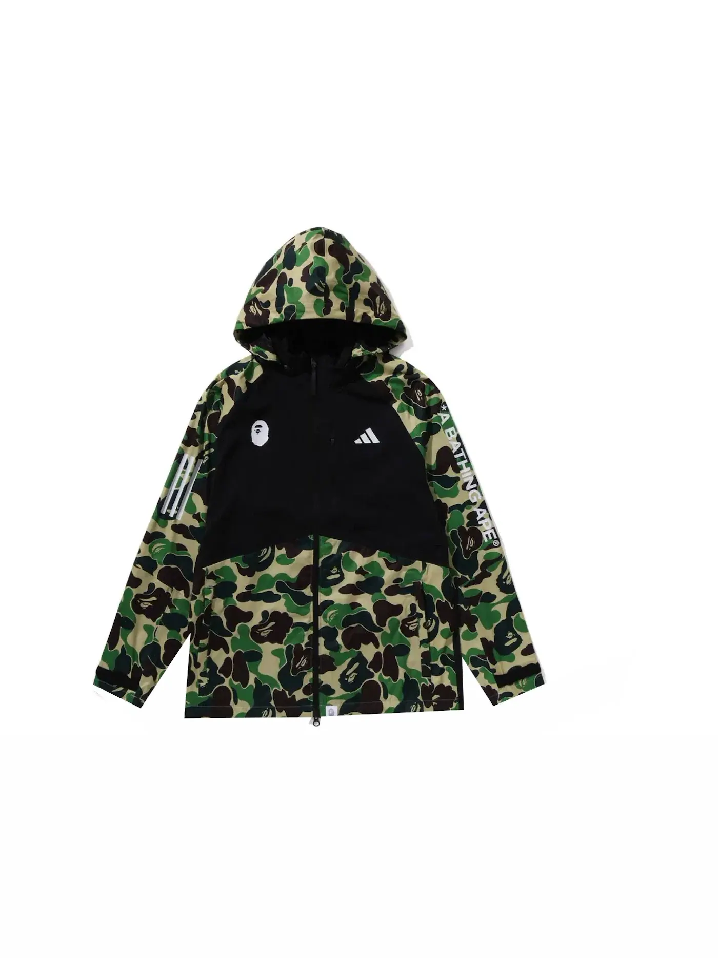 Унисекс-куртка с камуфляжным принтом BAPE x Adidas Golf ABC Camo Jacket — изображение 3 из 3, черный