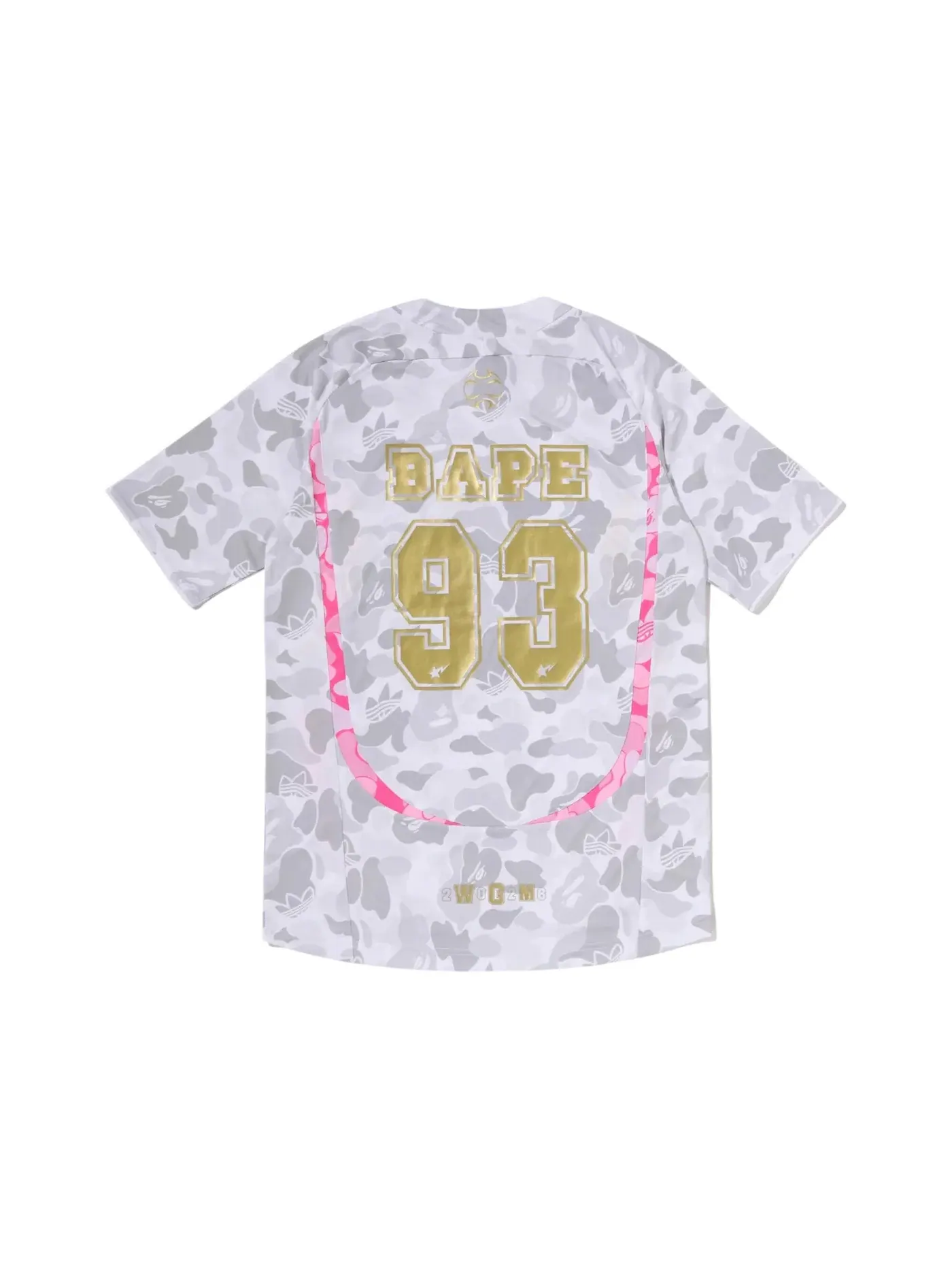 Мужская футбольная джерси с принтом BAPE x Adidas Jersey BAPE — изображение 2 из 2, белый