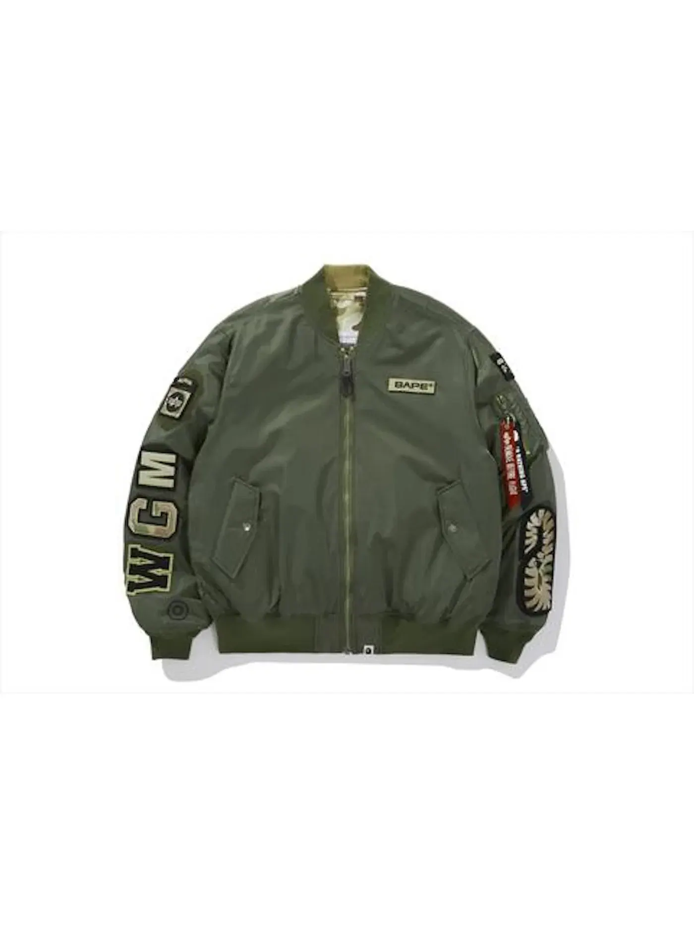 Мужская куртка MA-1 BAPE — изображение 1 из 2, зеленый