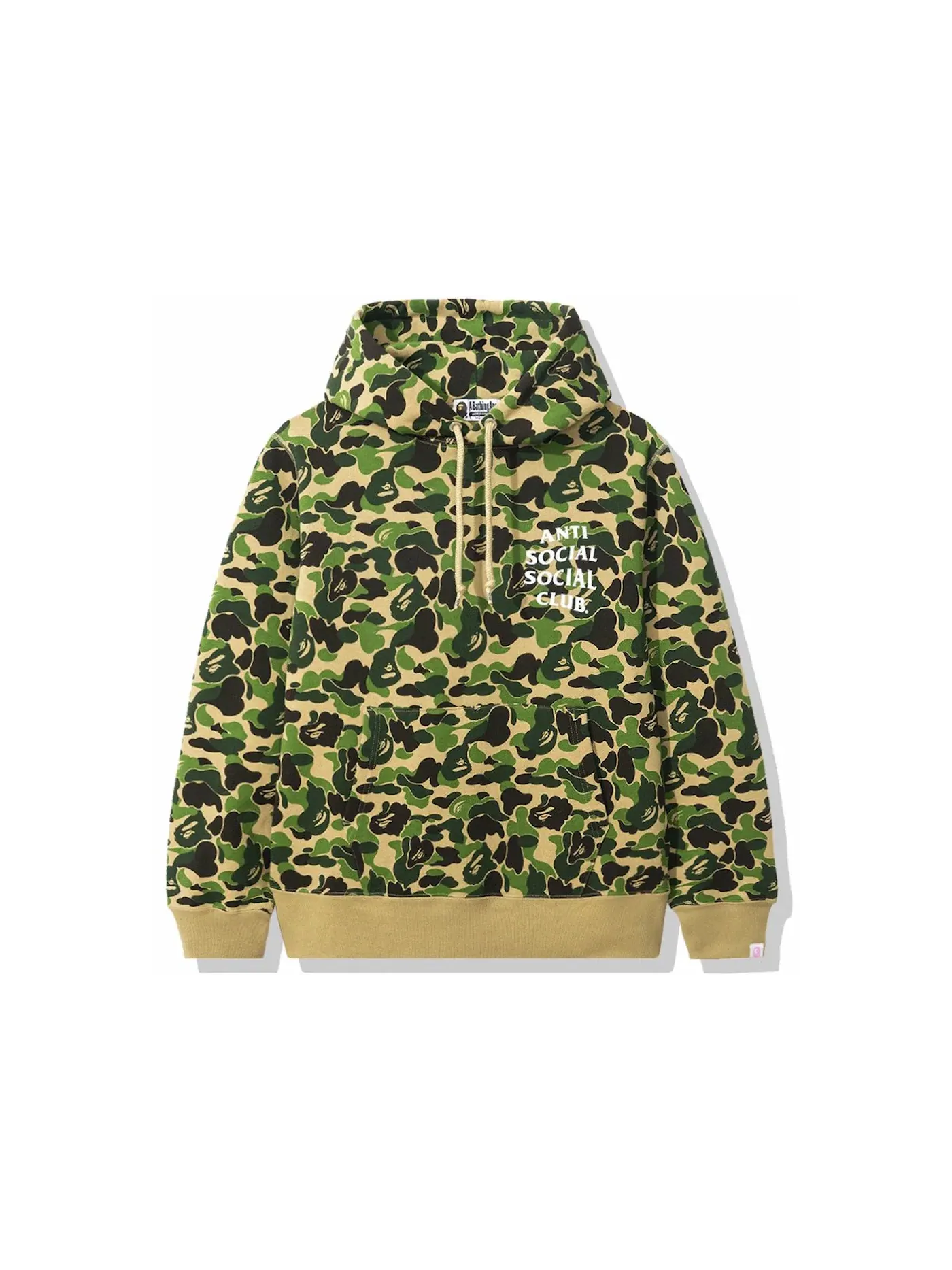 Мужской худи с камуфляжным принтом Pullover Hoodie BAPE — изображение 2 из 2, зеленый