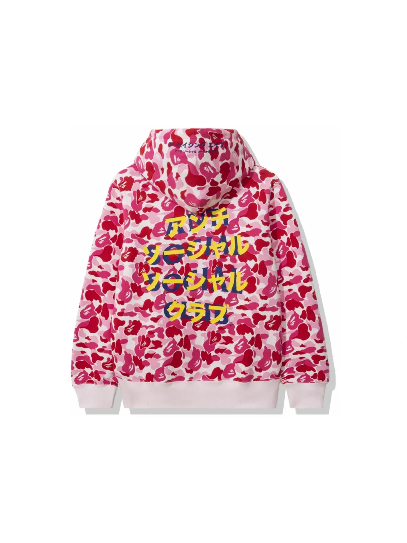 Мужской пуловер-худи с камуфляжным принтом BAPE x Anti Social Social Club ABC Camo Pullover Hoodie BAPE — изображение 1 из 2