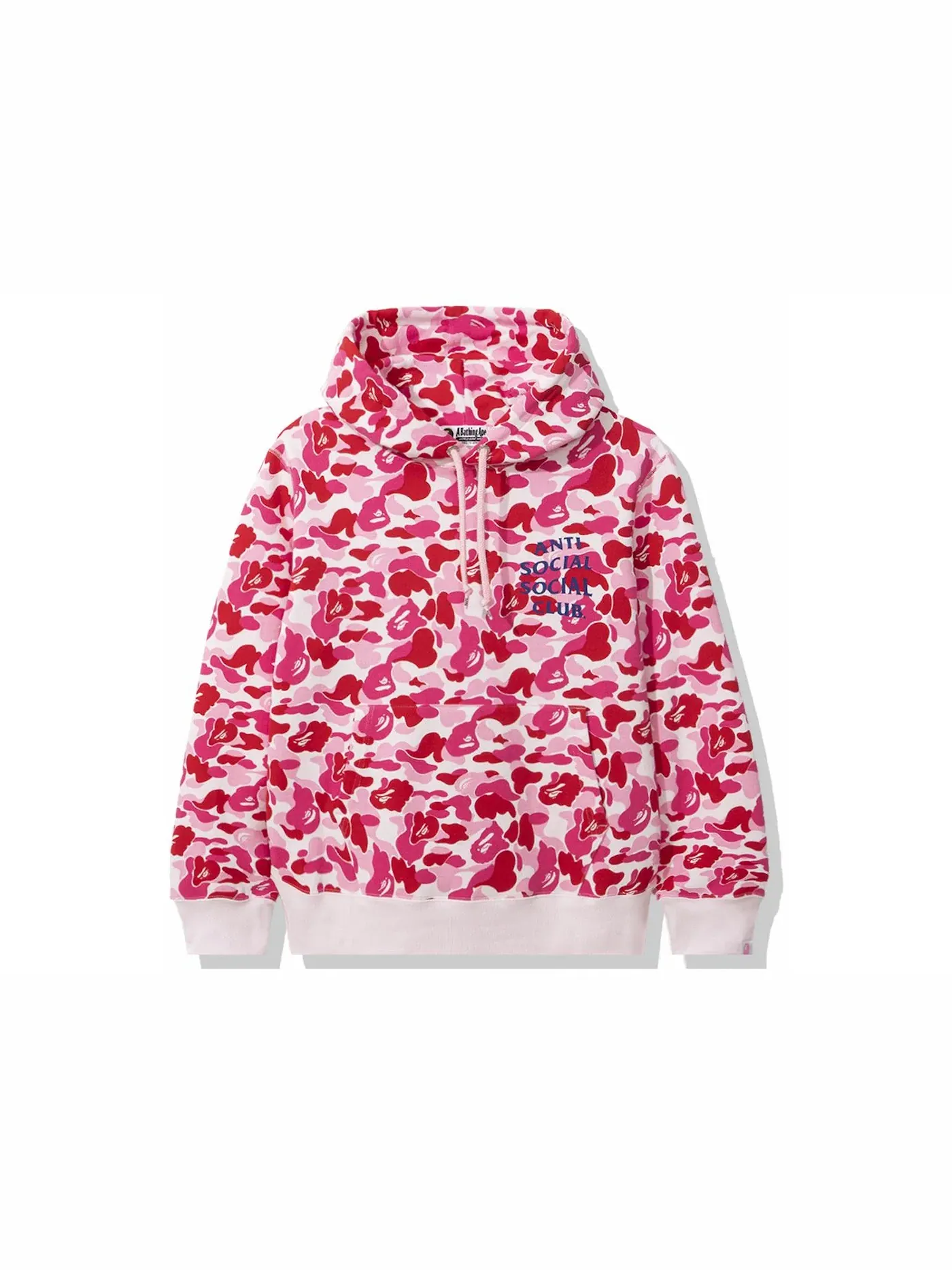 Мужской пуловер-худи с камуфляжным принтом BAPE x Anti Social Social Club ABC Camo Pullover Hoodie BAPE — изображение 2 из 2