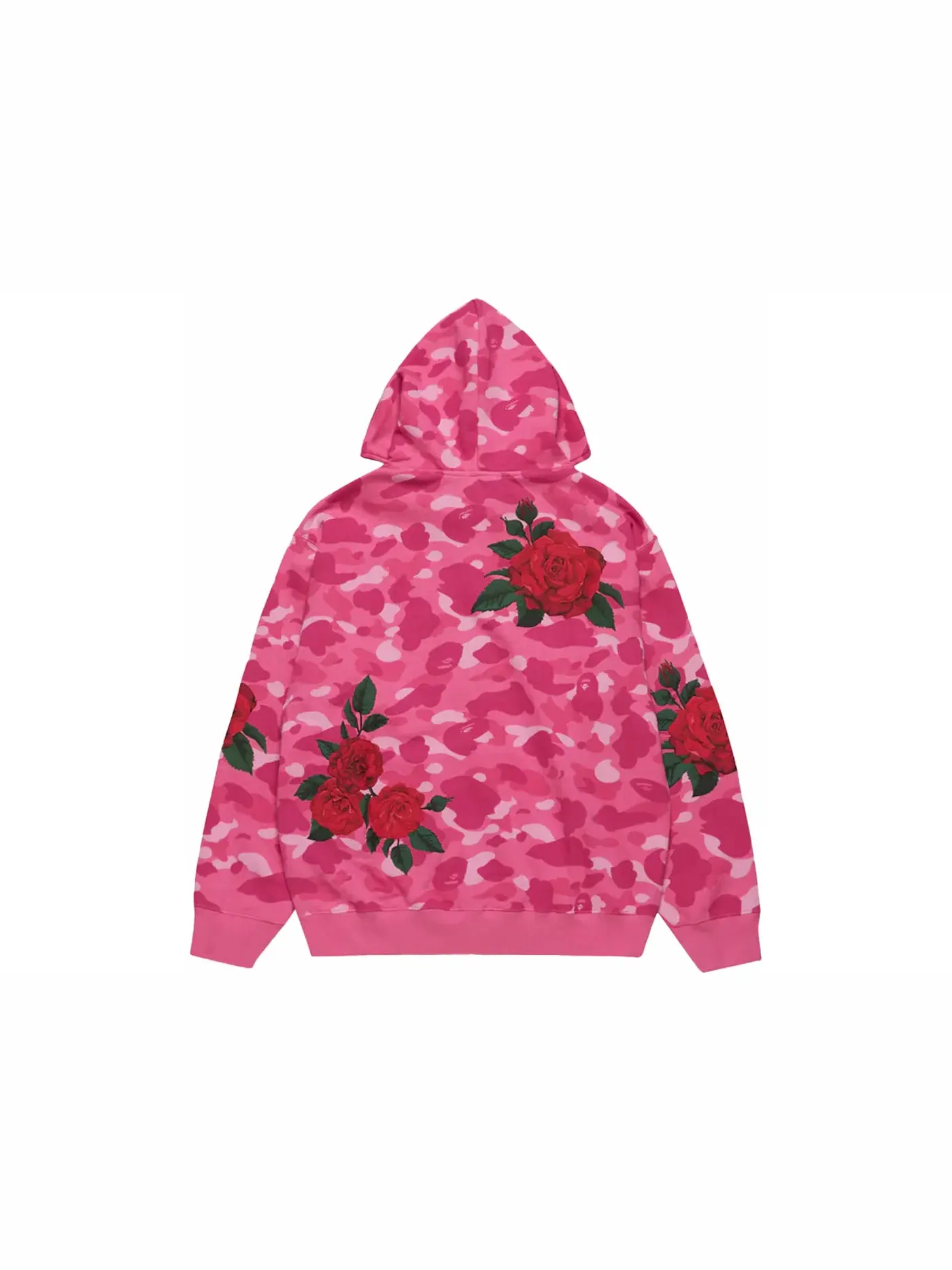 Мужская худи на молнии BAPE x Anti Social Social Club Full Zip Hoodie — изображение 2 из 2, розовый