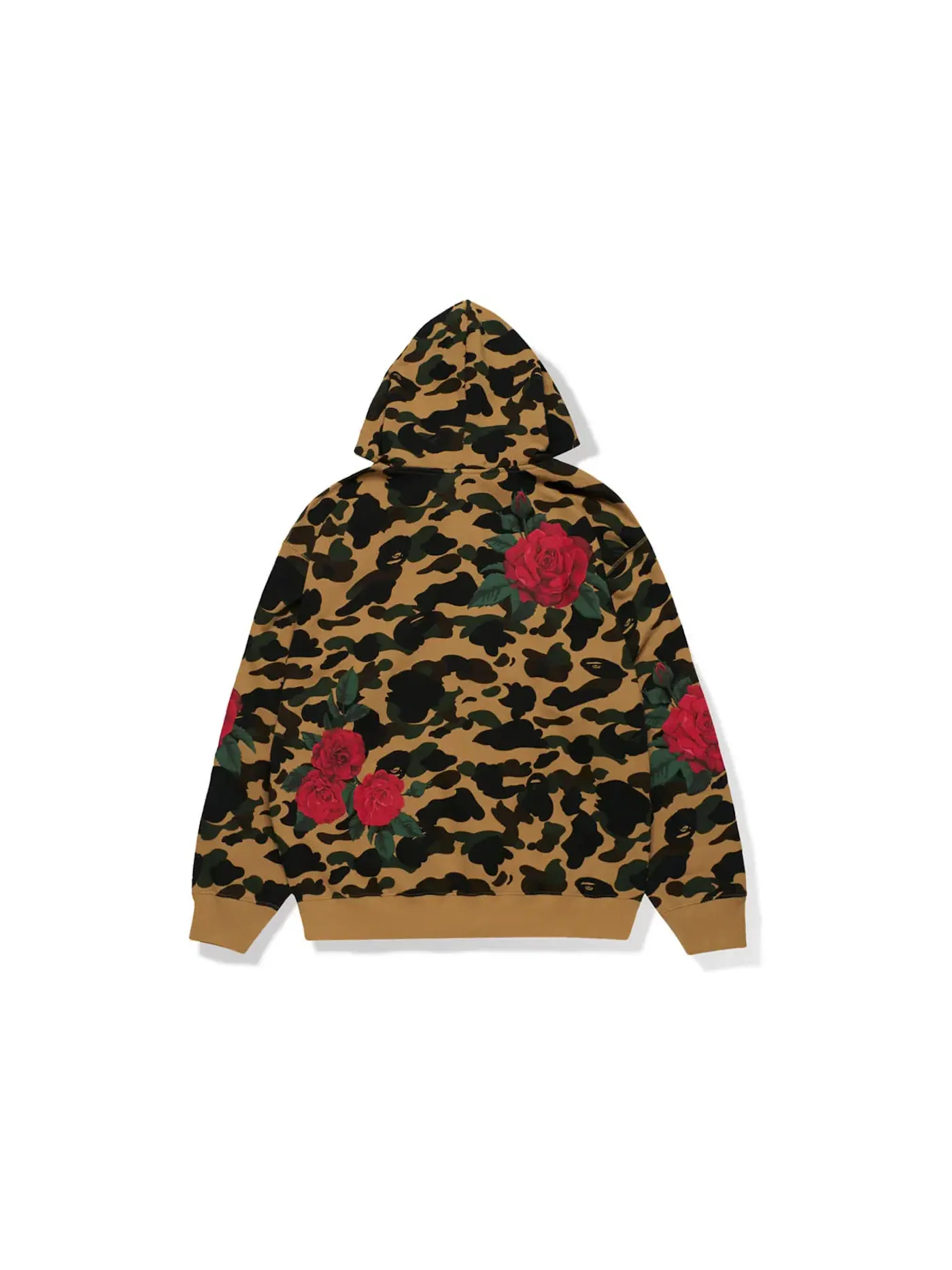 Мужская худи на молнии BAPE x Anti Social Social Club Yellow — изображение 2 из 2