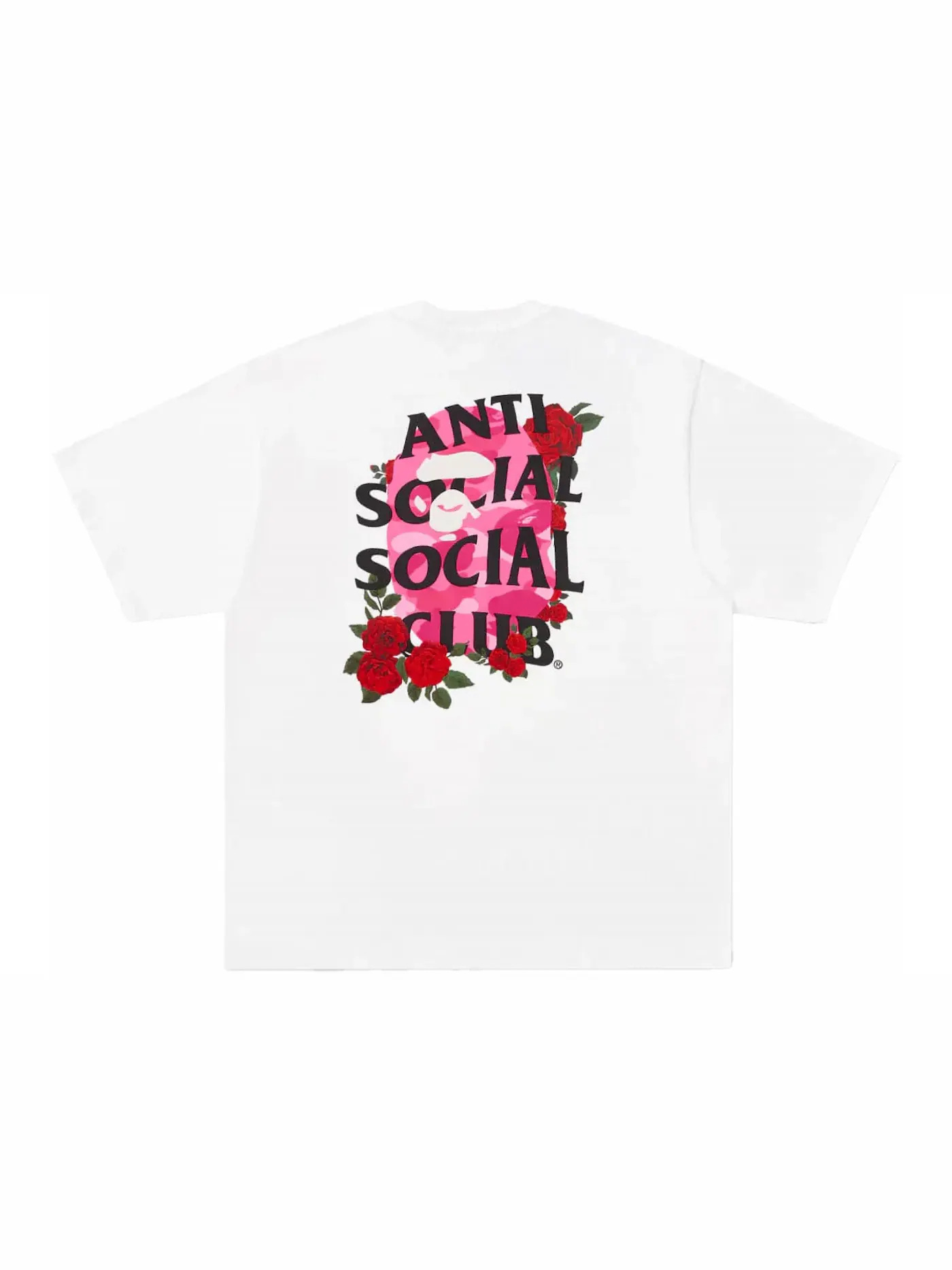 Мужская футболка с принтом BAPE x Anti Social Social Club III Tee BAPE — изображение 1 из 2, белый