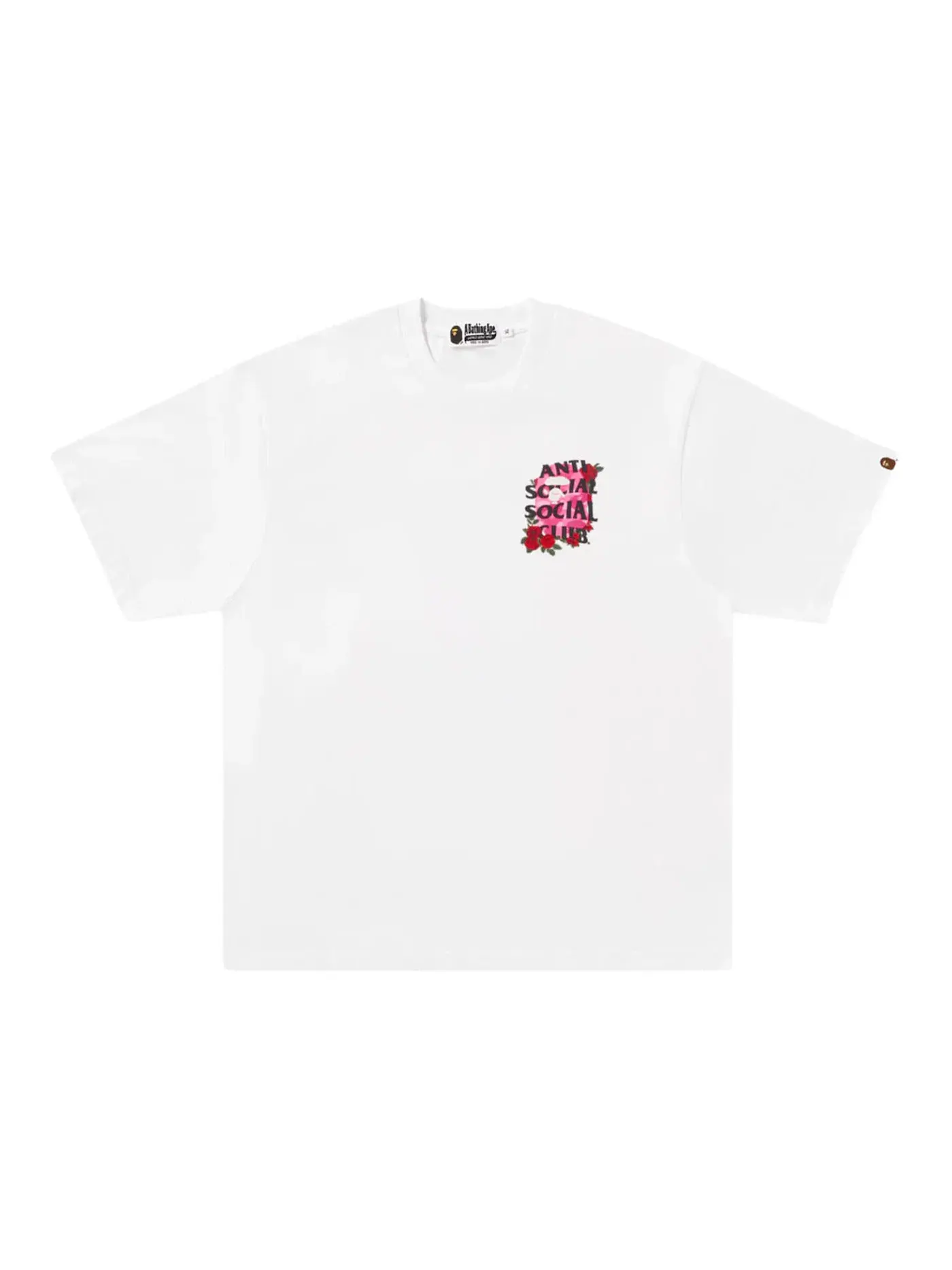 Мужская футболка с принтом BAPE x Anti Social Social Club III Tee BAPE — изображение 2 из 2, белый