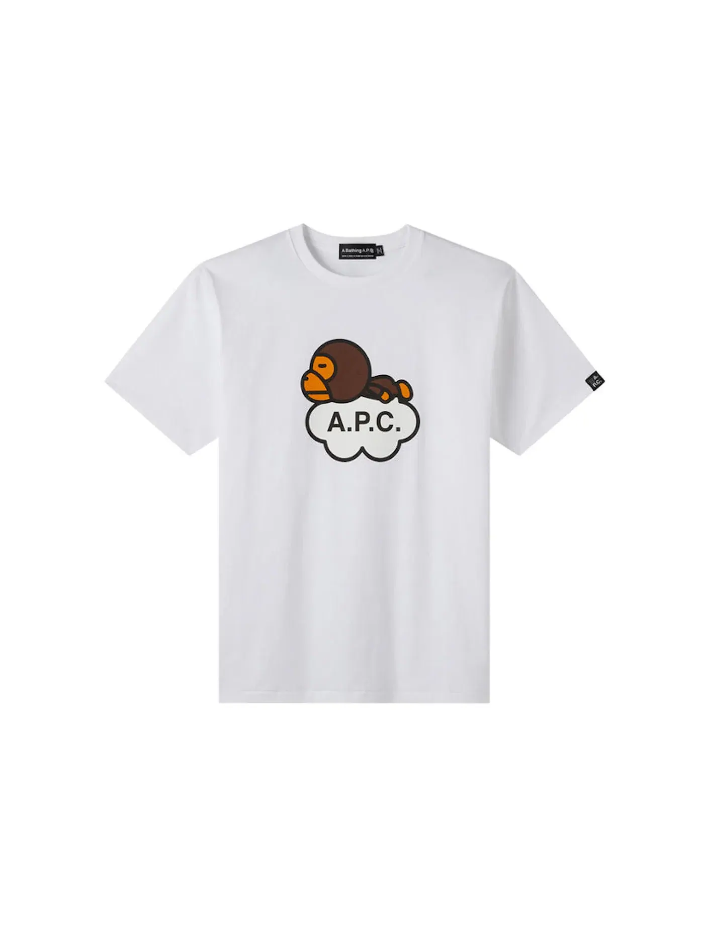 Футболка с принтом Milo Cloud BAPE — изображение 1 из 2, белый