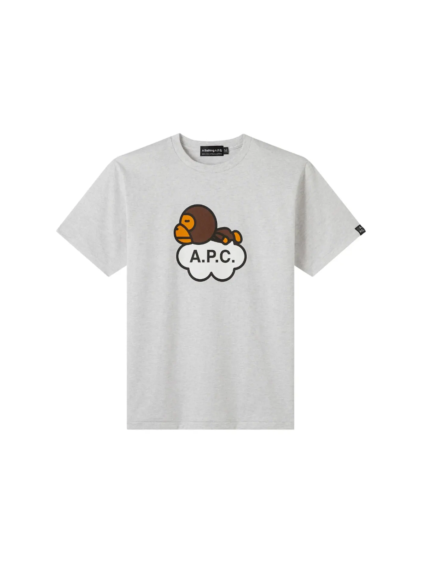 Женская футболка с длинным рукавом Milo Wide T-Shirt BAPE — изображение 1 из 2, серый