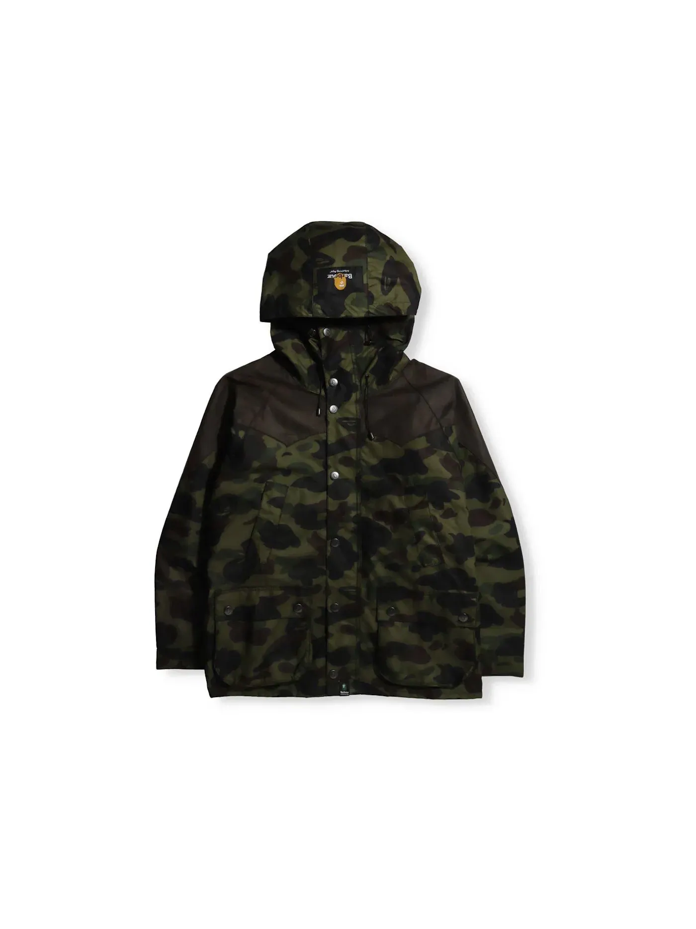 Мужская куртка-борд с камуфляжным принтом BAPE x Barbour 1st Camo Bedale Snowboard Jacket — изображение 1 из 2, зеленый