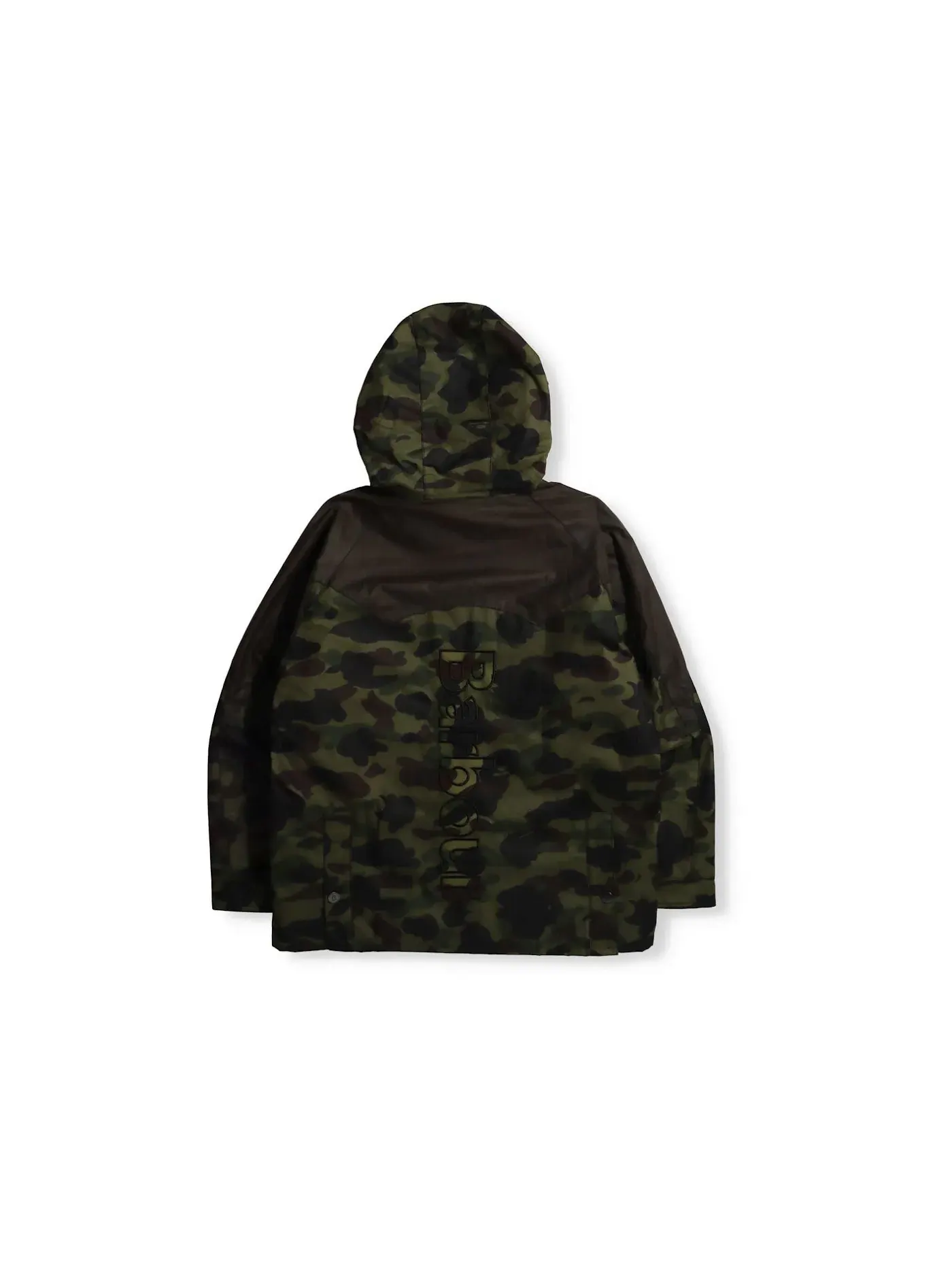 Мужская куртка-борд с камуфляжным принтом BAPE x Barbour 1st Camo Bedale Snowboard Jacket — изображение 2 из 2, зеленый