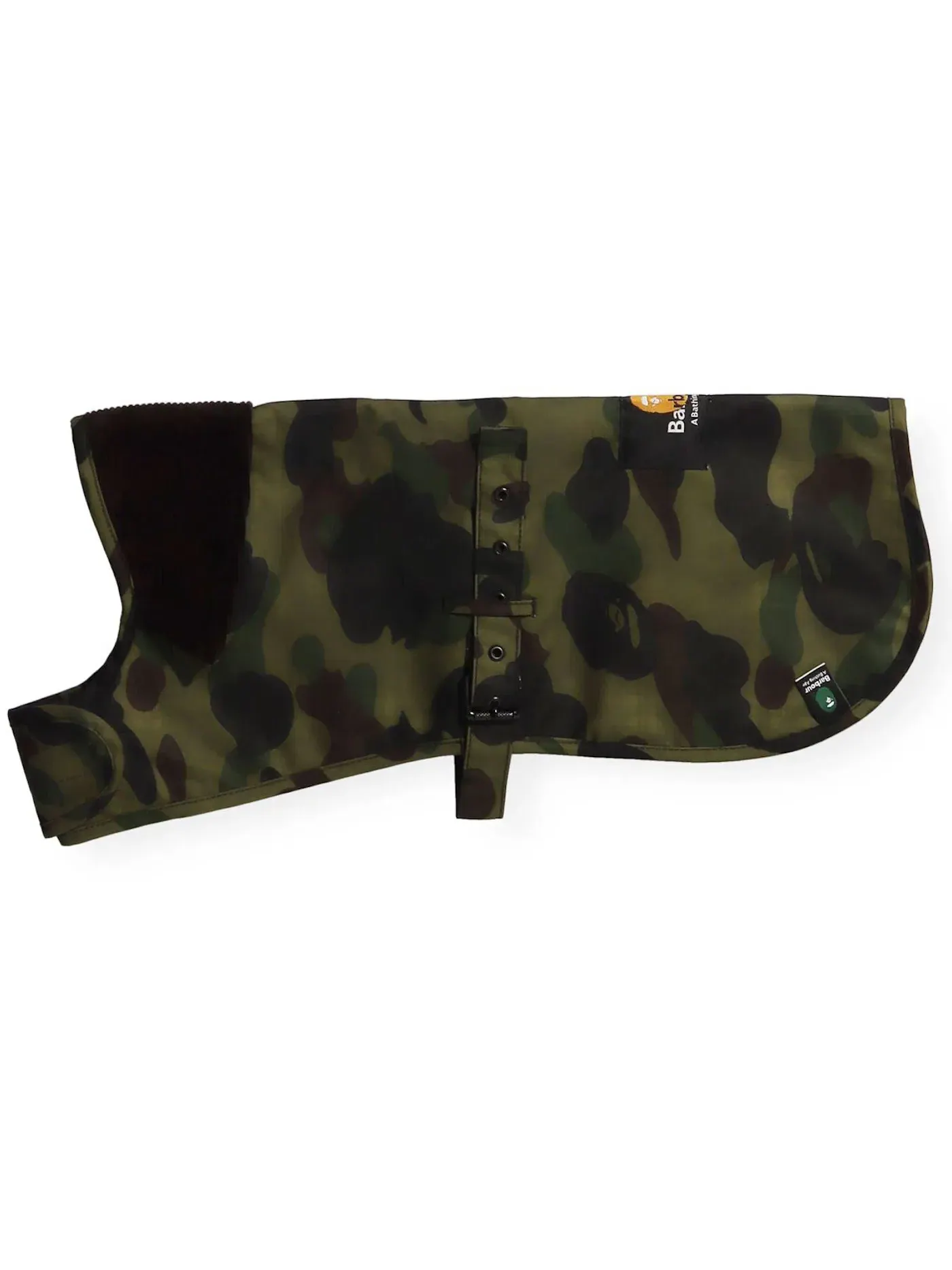 Мужское пальто для собак с камуфляжным принтом BAPE x Barbour Coat — изображение 3 из 3, зеленый
