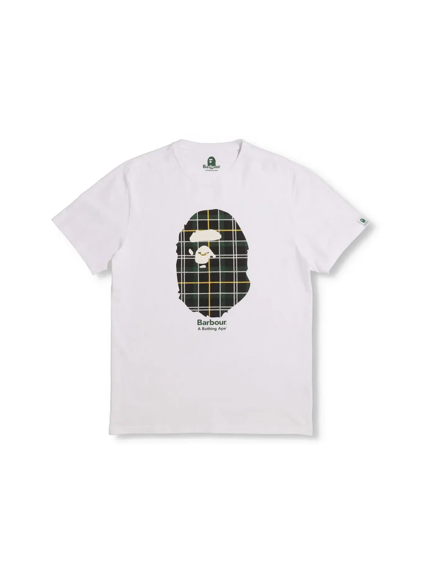 Мужская футболка с принтом BAPE x Barbour Tee — изображение 1 из 2, белый