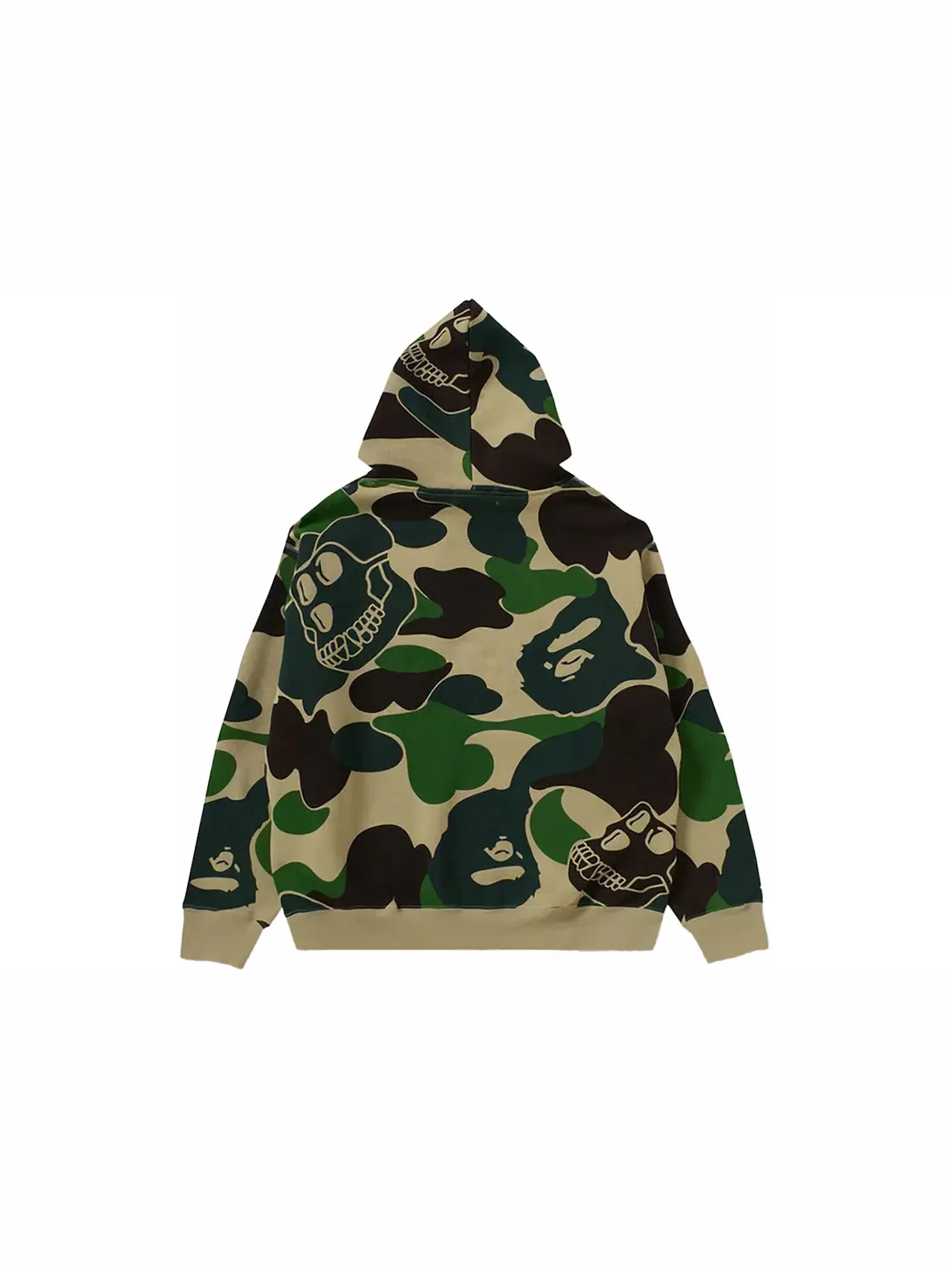 Мужской пуловер-худи с камуфляжным принтом BAPE x BAYC Camo Pullover BAPE — изображение 2 из 2, зеленый