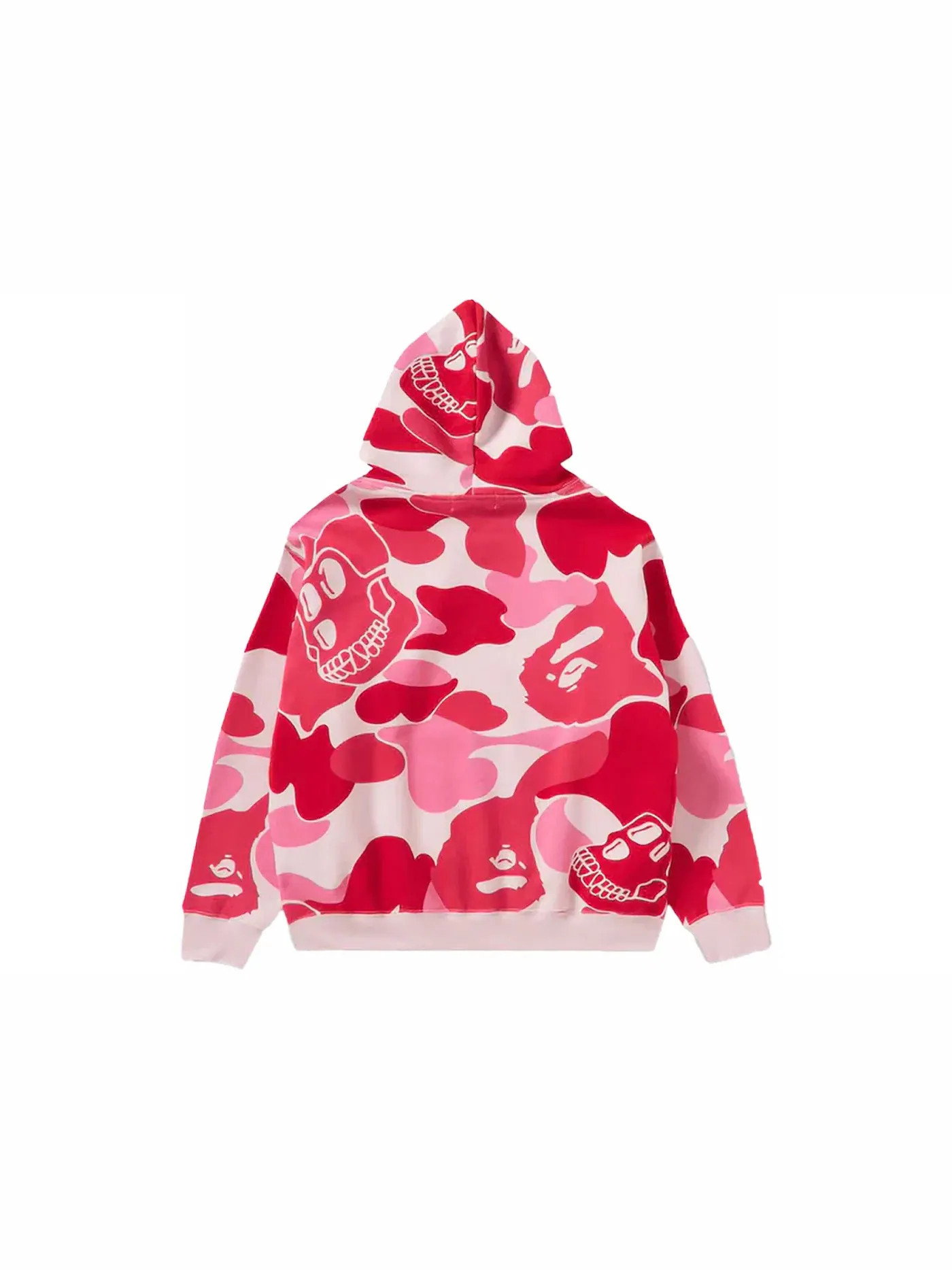 Мужской пуловер-худи с камуфляжным принтом BAPE x BAYC Camo Pullover Hoodie BAPE — изображение 2 из 2, розовый
