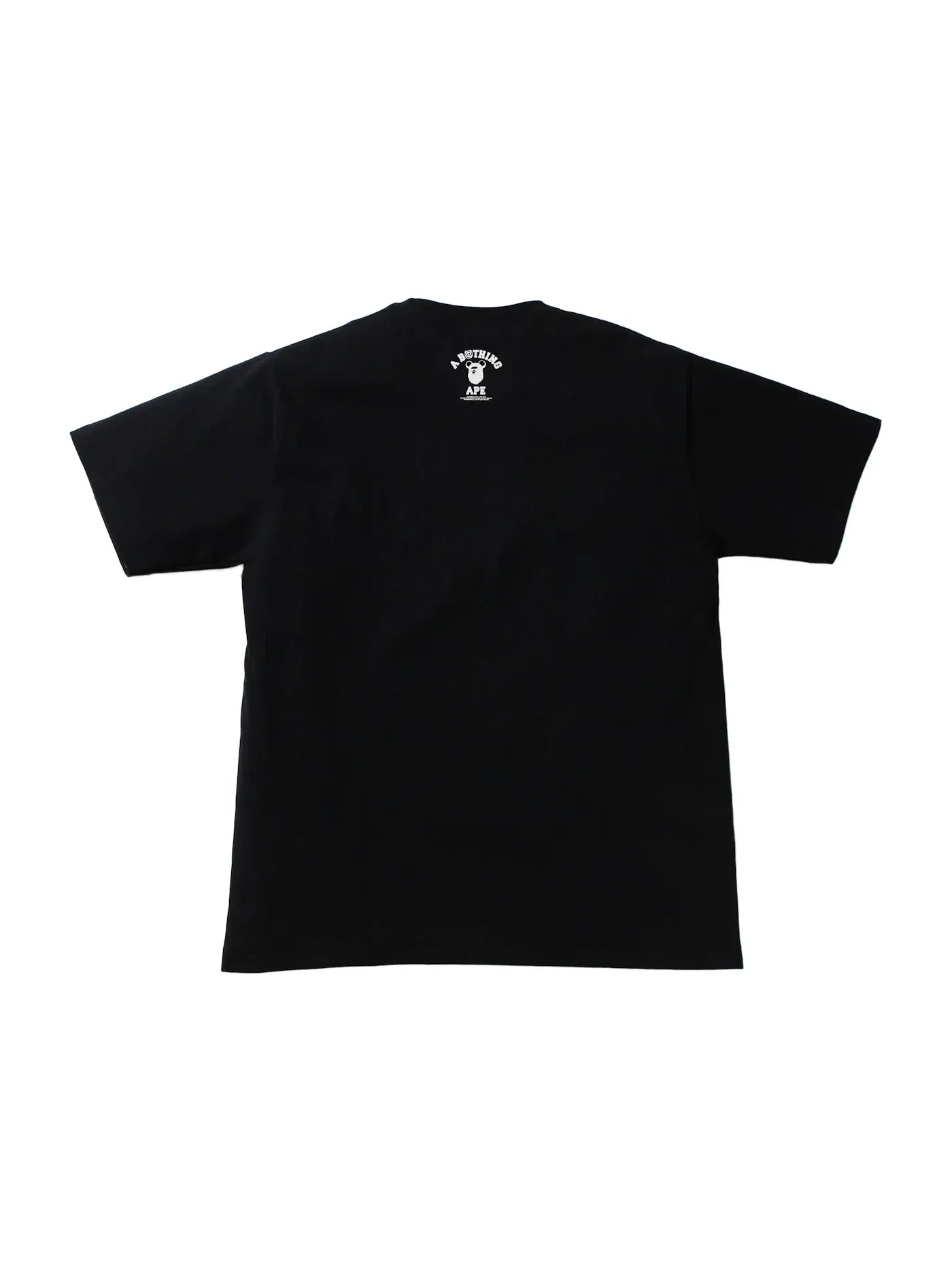 Мужская футболка с принтом BAPE x Bearbrick Camo Bear College Tee BAPE — изображение 2 из 2, черный