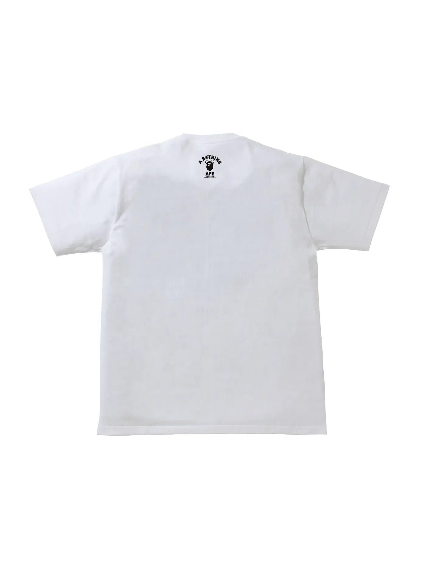 Мужская футболка с принтом BAPE x Bearbrick Camo Bear College Tee BAPE — изображение 2 из 2, белый