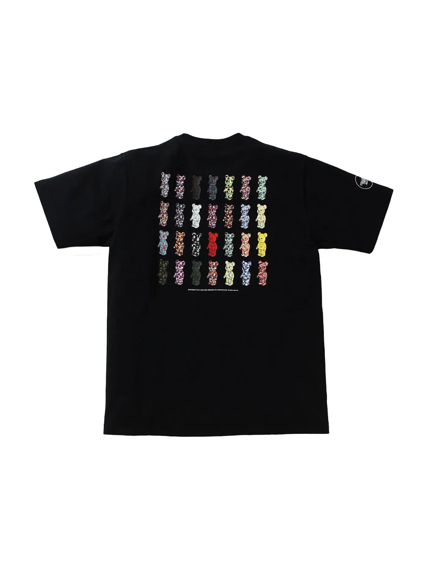 Мужская футболка с камуфляжным принтом BAPE Tee — изображение 2 из 2, черный