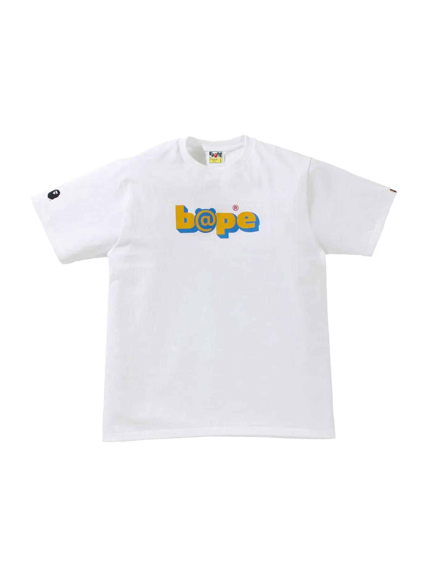 Мужская футболка с принтом BAPE x Bearbrick Camo Bear Tee BAPE — изображение 1 из 2, белый