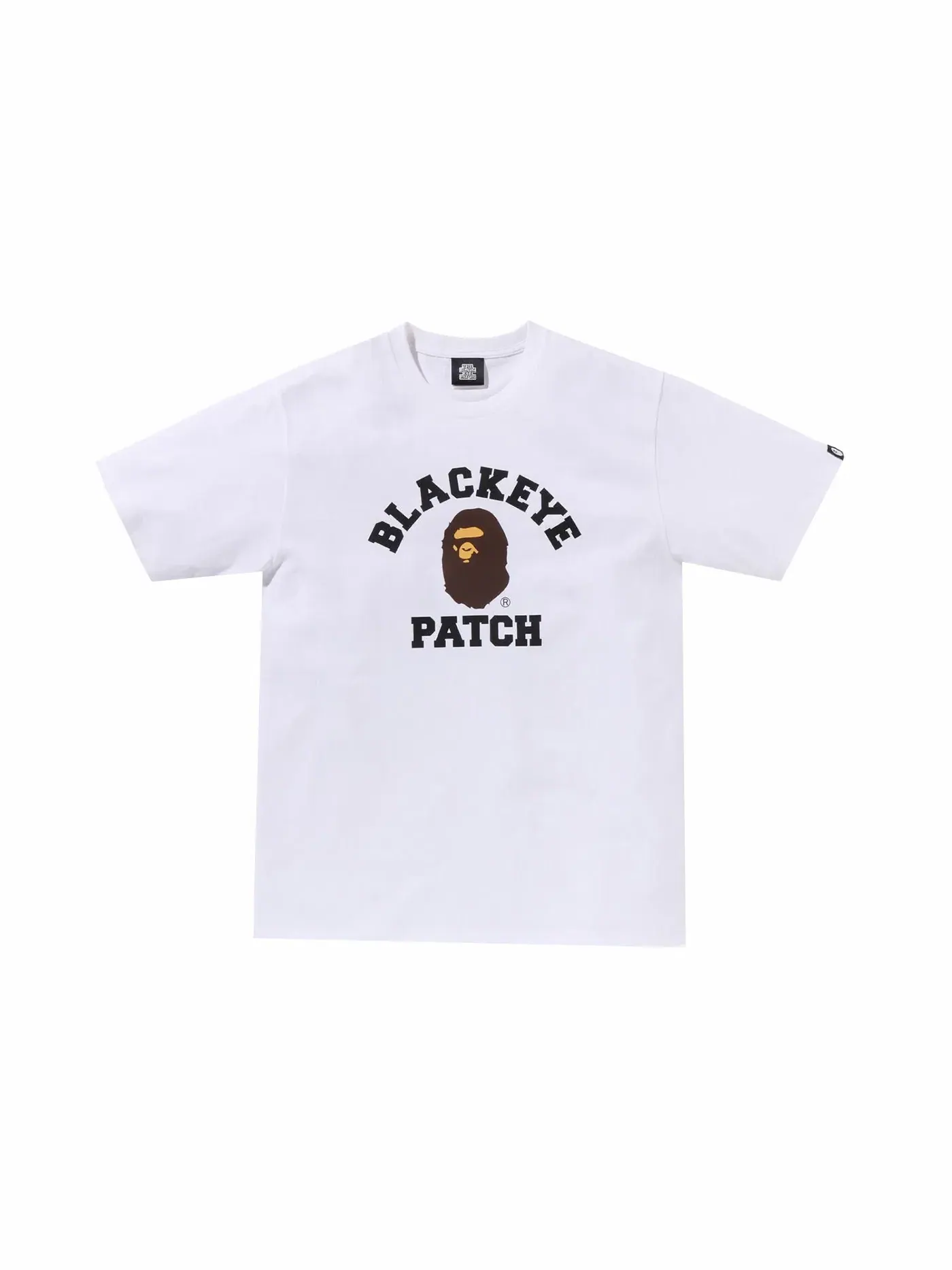 Мужская футболка хлопковая BAPE x Black Eye Patch College Tee BAPE — изображение 1 из 2, белый