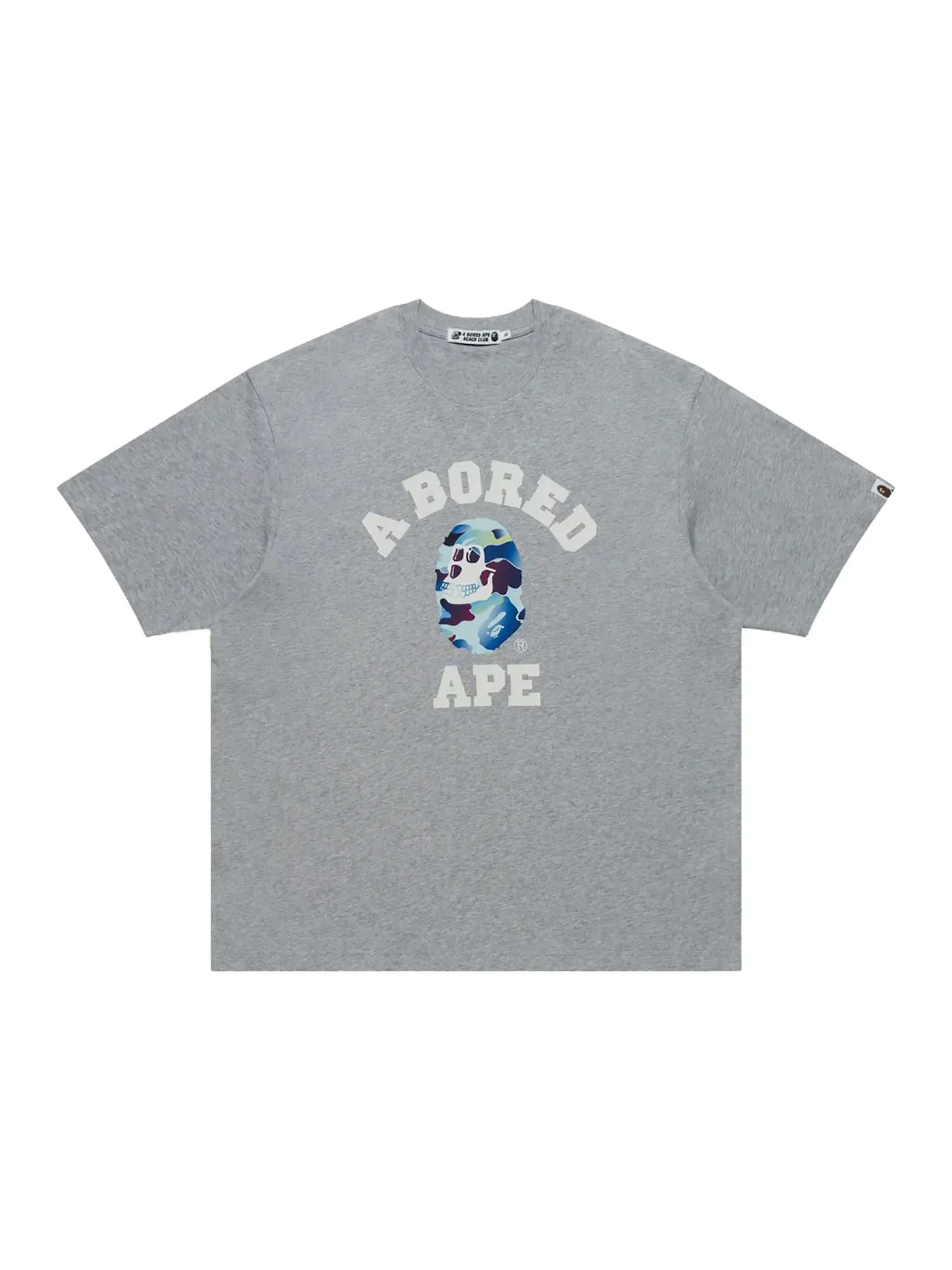 Мужская футболка с принтом BAPE x Bored Ape Yacht Club Concept Tee — изображение 1 из 2, серый