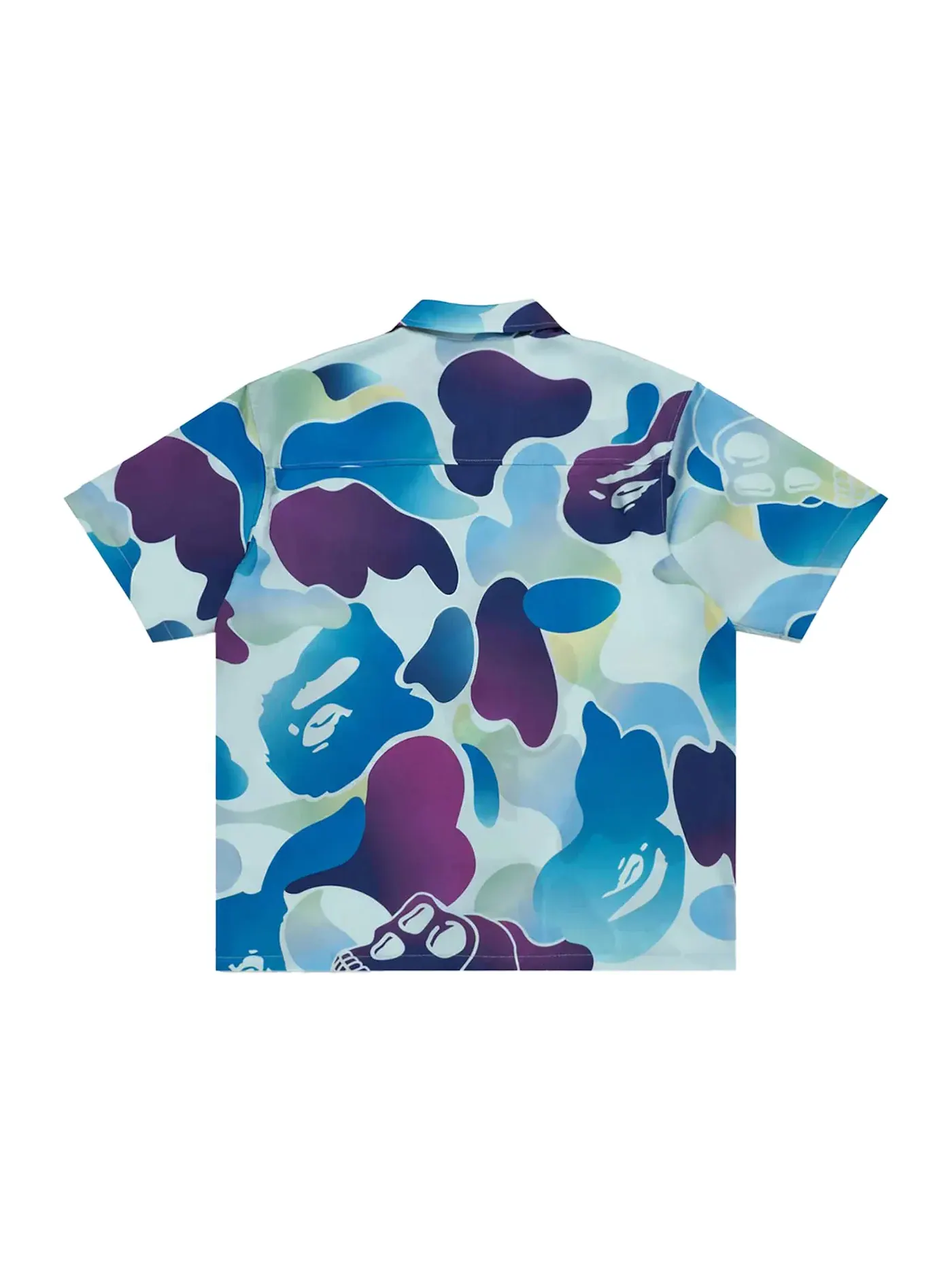 Мужская рубашка с принтом BAPE x Bored Ape Yacht Club Hawaiian Shirt BAPE — изображение 2 из 2, синий