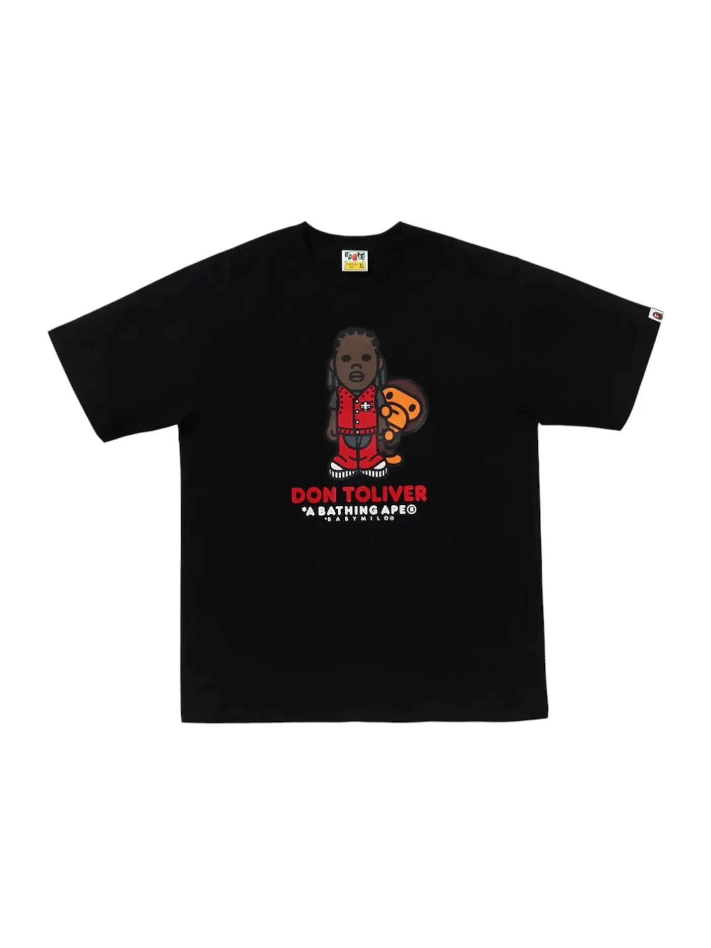 Мужская футболка с принтом BAPE x Cactus Jack x Don Toliver Milo Tee — изображение 1 из 2, черный