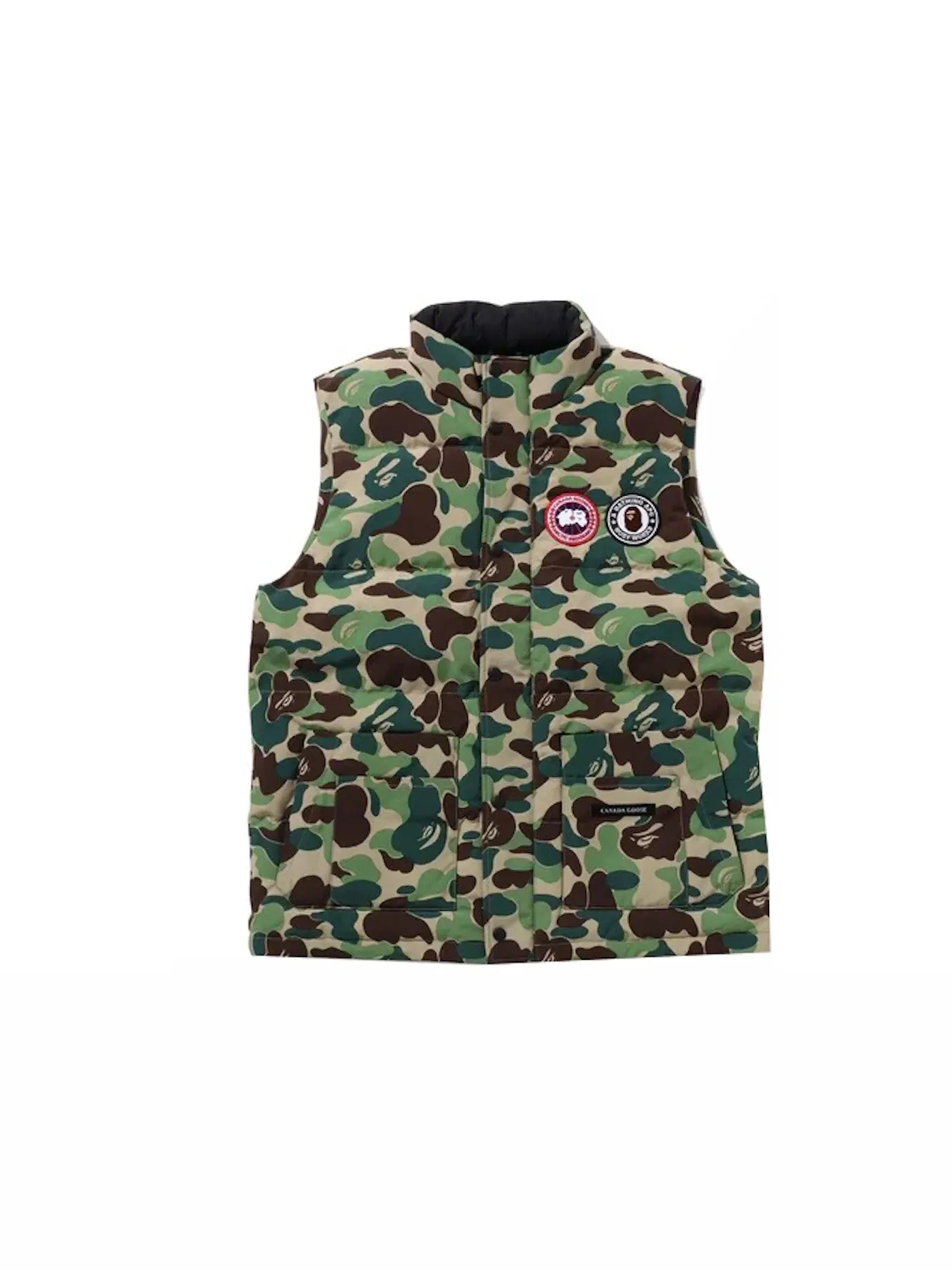 Мужской жилет с принтом Vest BAPE — изображение 1 из 3, зеленый