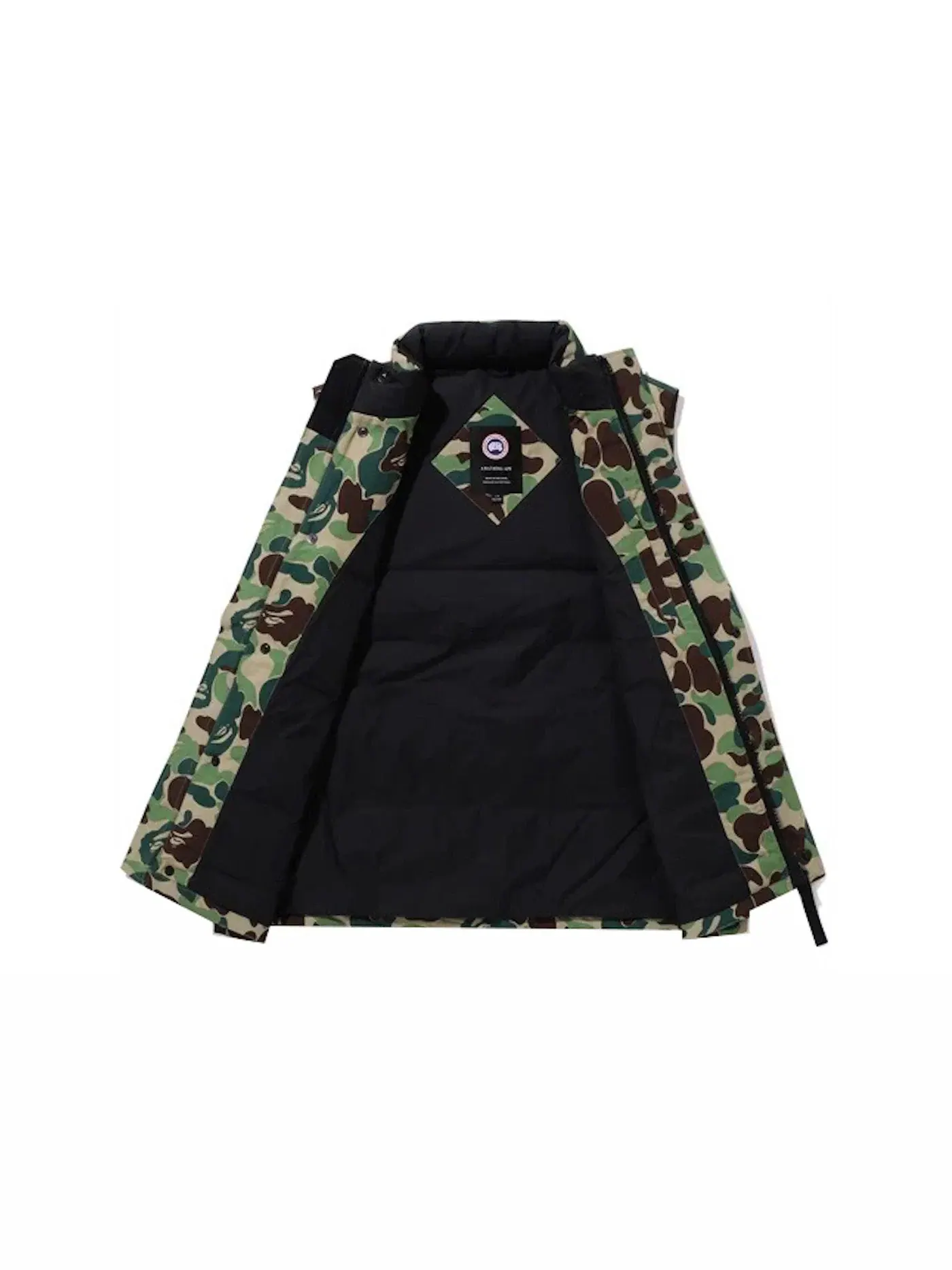 Мужской жилет с принтом Vest BAPE — изображение 2 из 3, зеленый