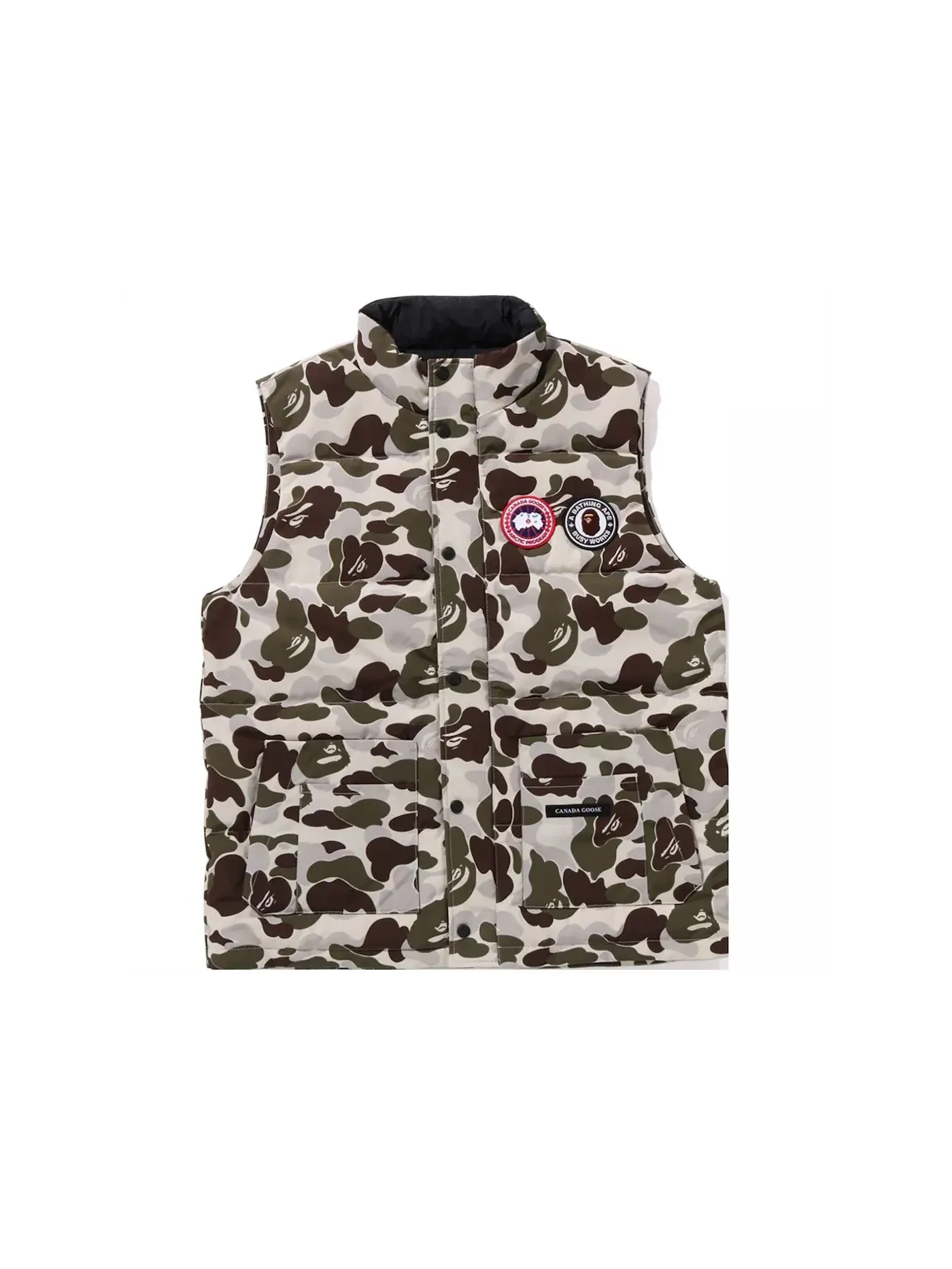 Мужской жилет с принтом Vest BAPE — изображение 1 из 3, серый