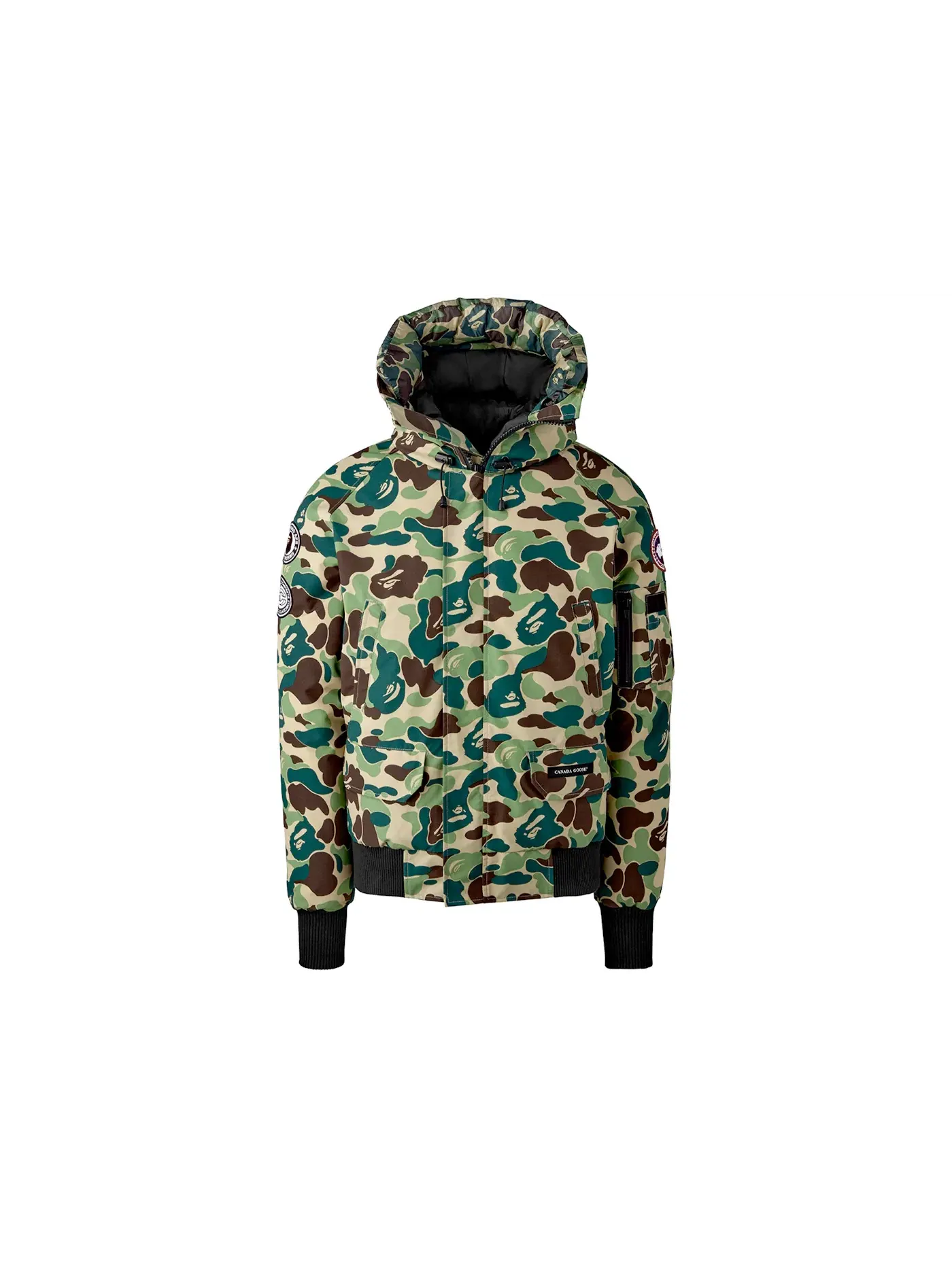 Мужская куртка с камуфляжным принтом BAPE x Canada Goose x Concepts Chilliwack Jacket ABC Camo, ABC Camo — изображение 1 из 1