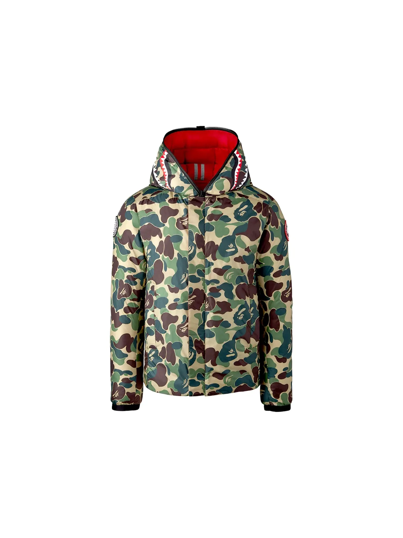 Мужская худи с принтом Crofton Shark BAPE — изображение 1 из 1, красный
