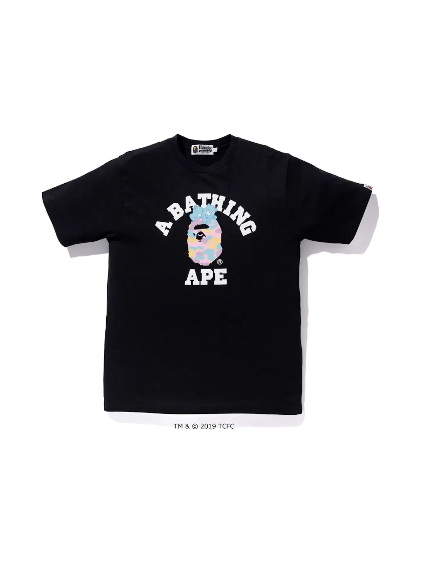 Мужская футболка BAPE x Care Bears College Tee — изображение 1 из 1, черный