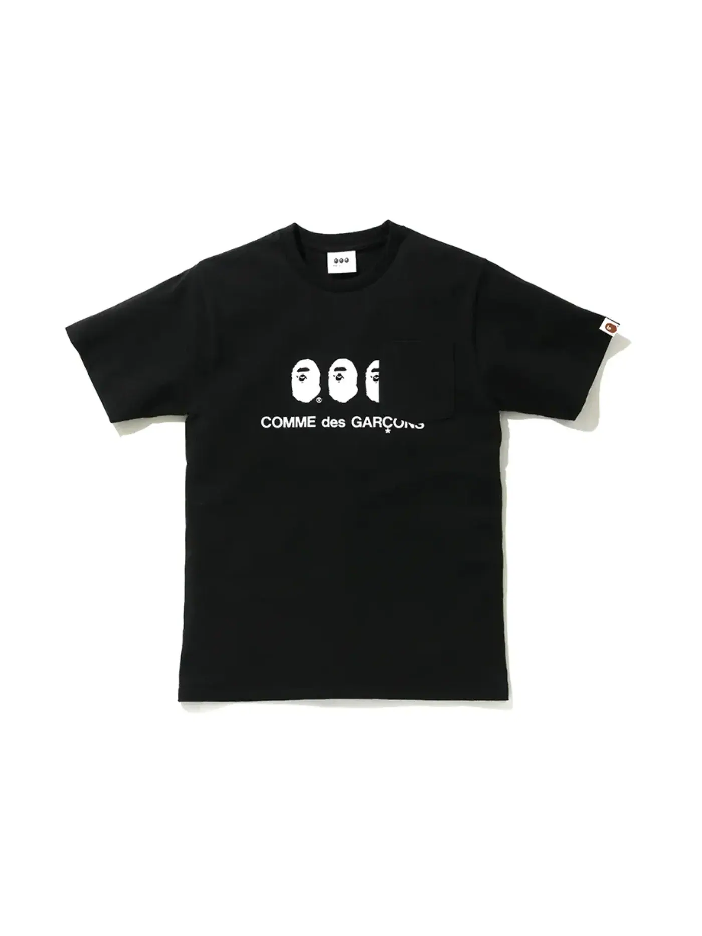 Мужская футболка с карманом BAPE X CDG Osaka Pocket Tee BAPE — изображение 1 из 1, черный