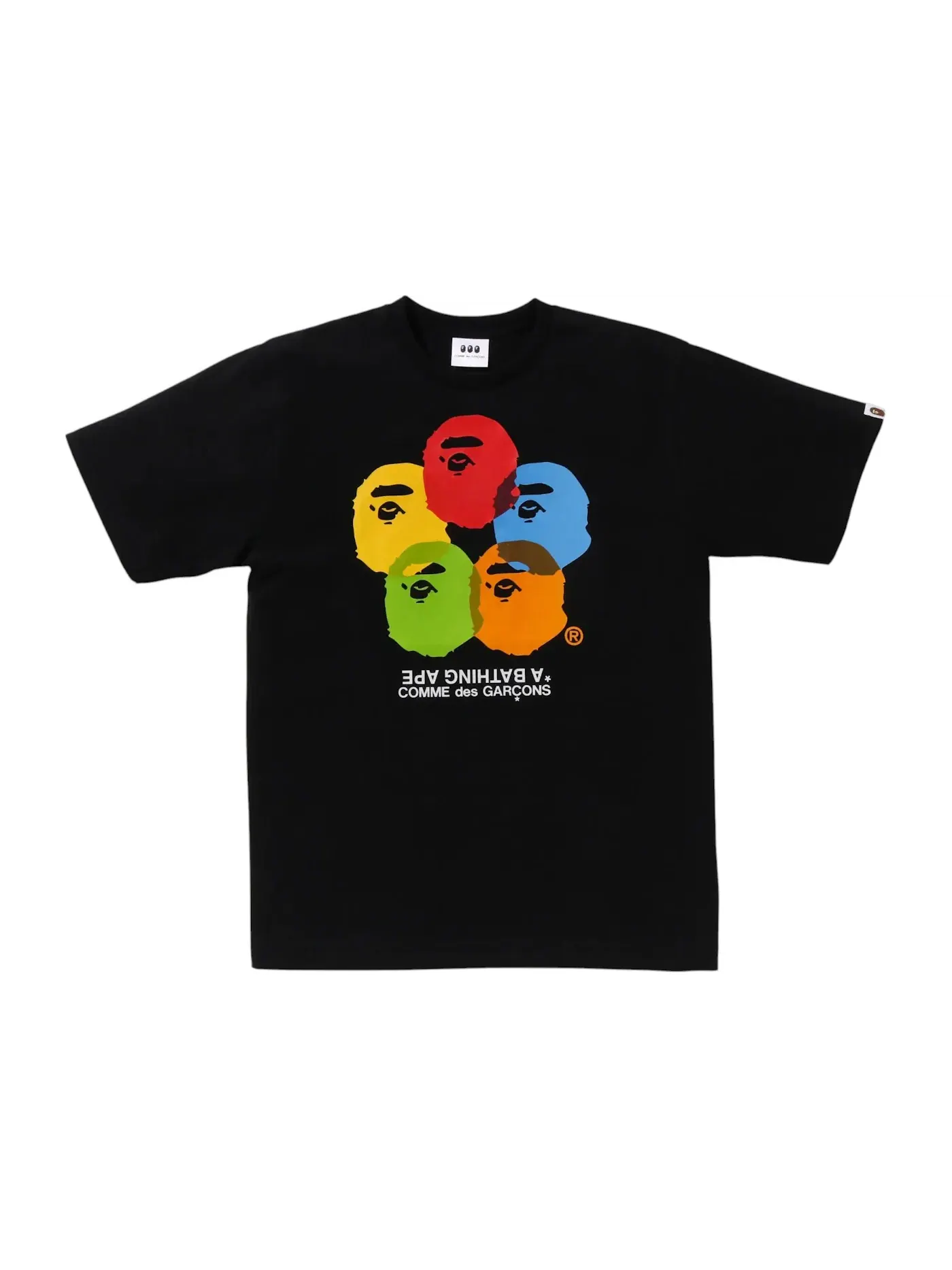 Мужская футболка с принтом BAPE x CDG Osaka Tee (SS25) BAPE — изображение 1 из 1, черный