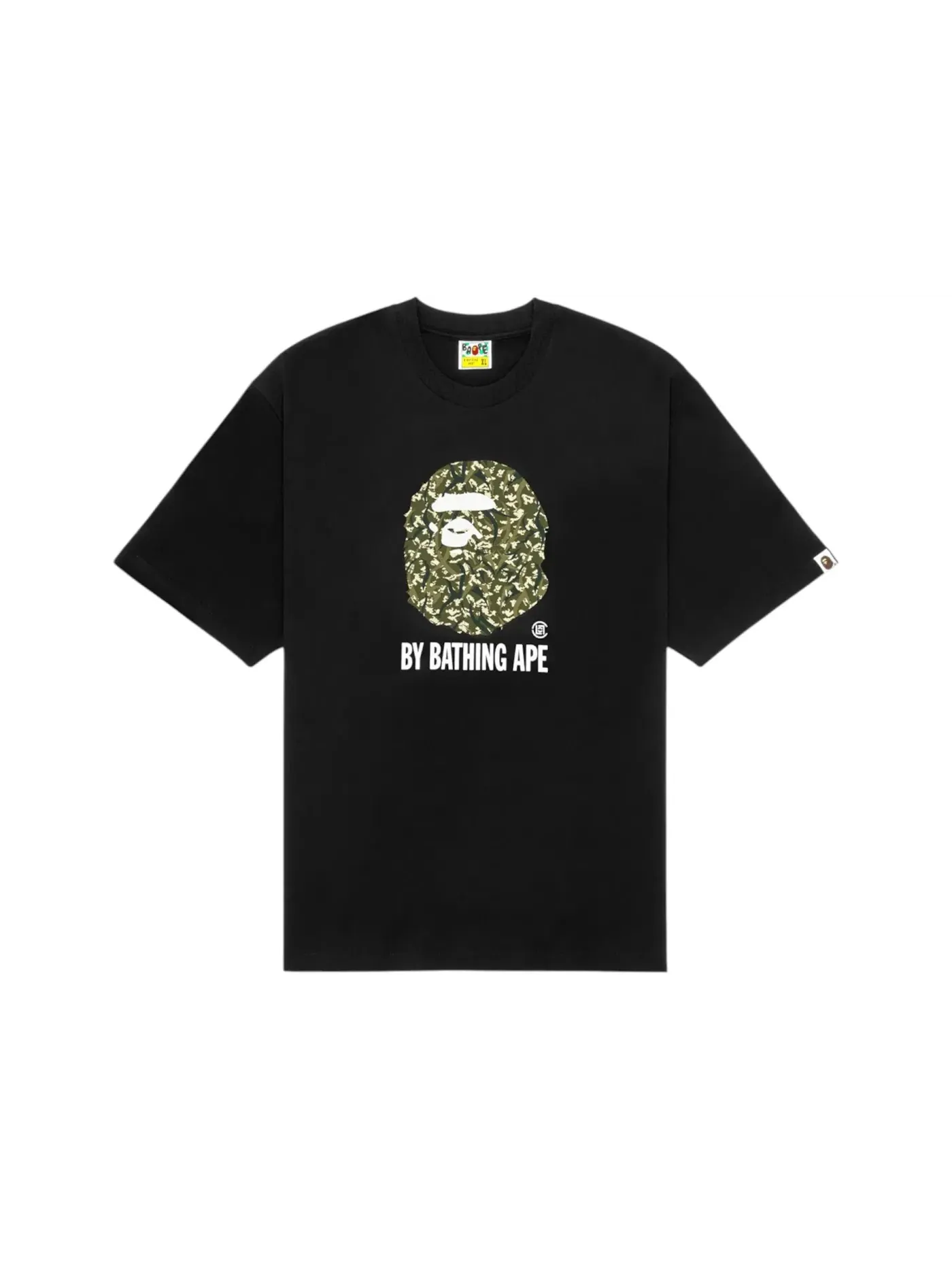 Мужская футболка свободного кроя BAPE x CLOT By Bathing Ape T-shirt — изображение 1 из 1, черный