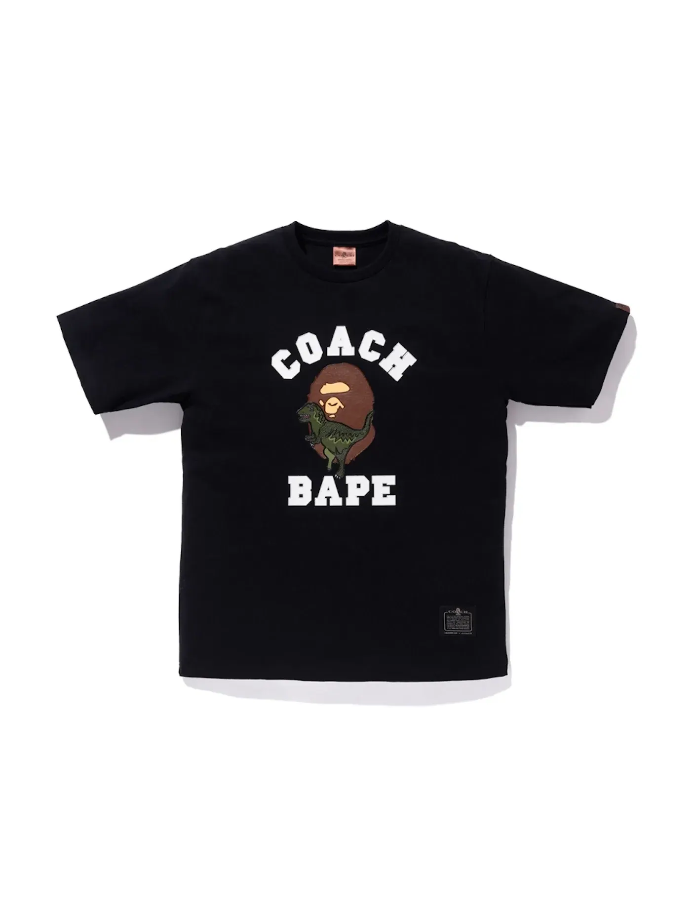Мужская футболка с принтом Tee BAPE — изображение 1 из 1, черный