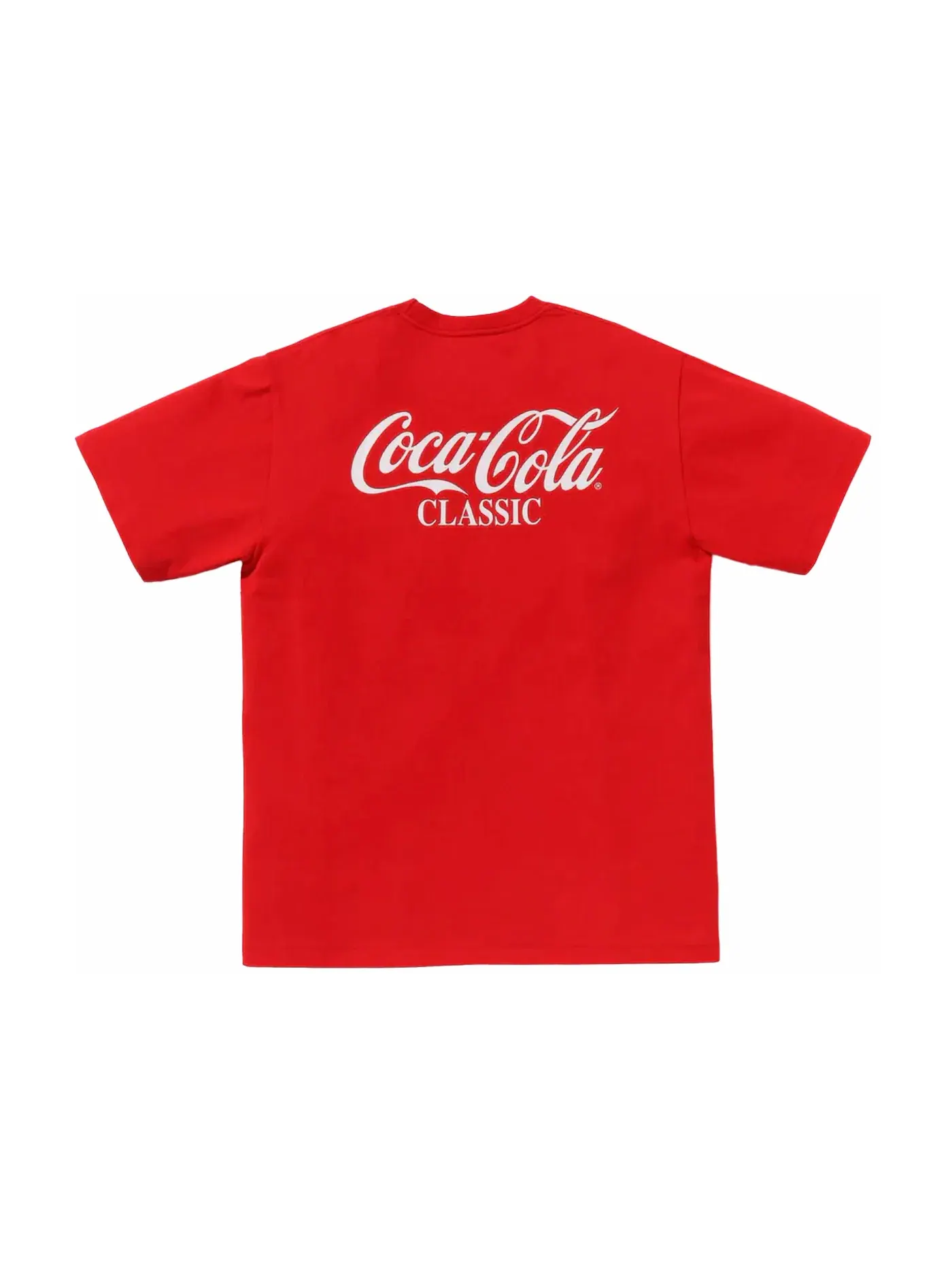 Мужская футболка с принтом BAPE x Coca-Cola Ape Head Tee BAPE — изображение 2 из 2, красный