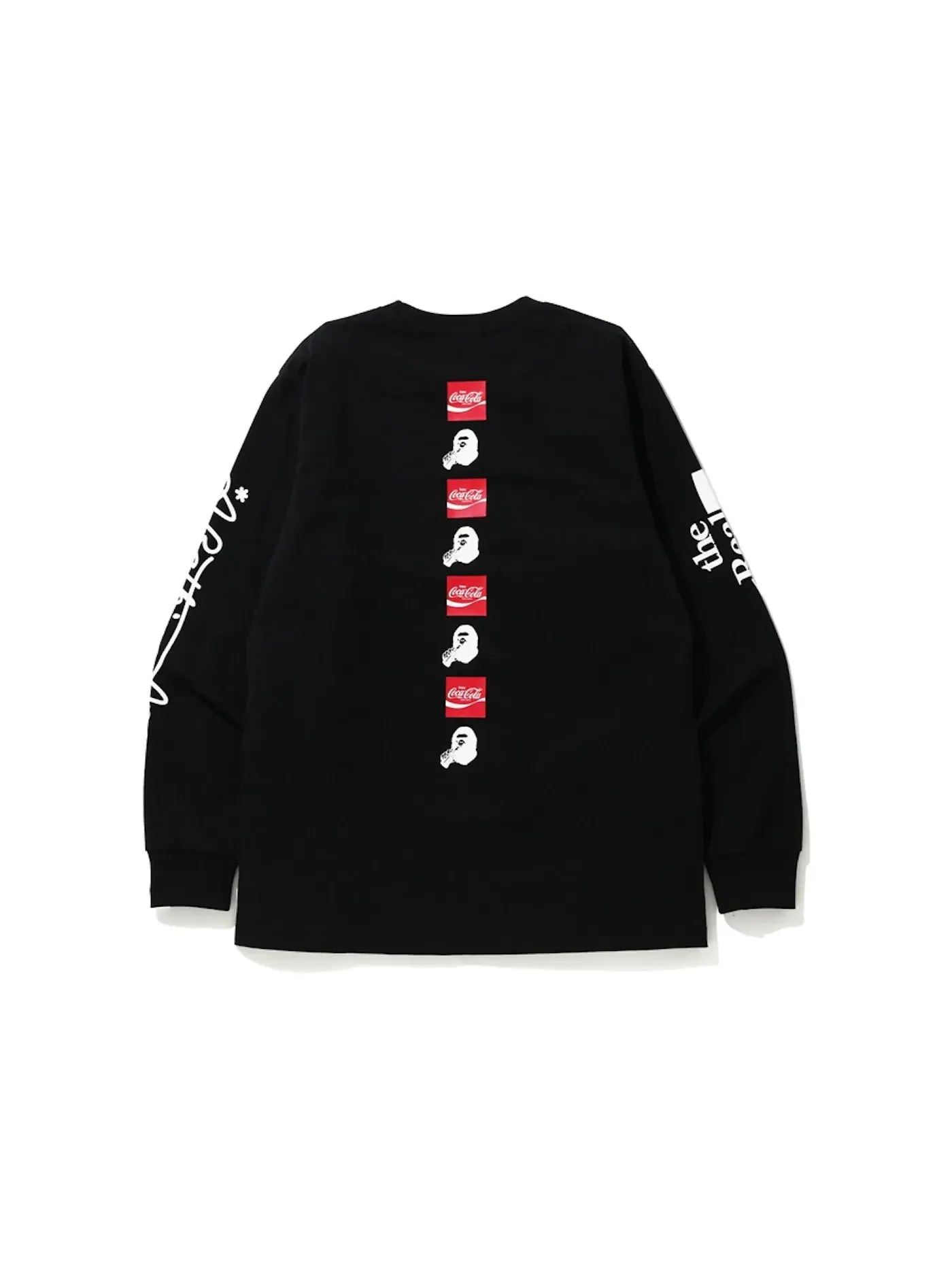 Мужская футболка с длинным рукавом BAPE x Coca Cola L/S Tee BAPE — изображение 2 из 2, черный