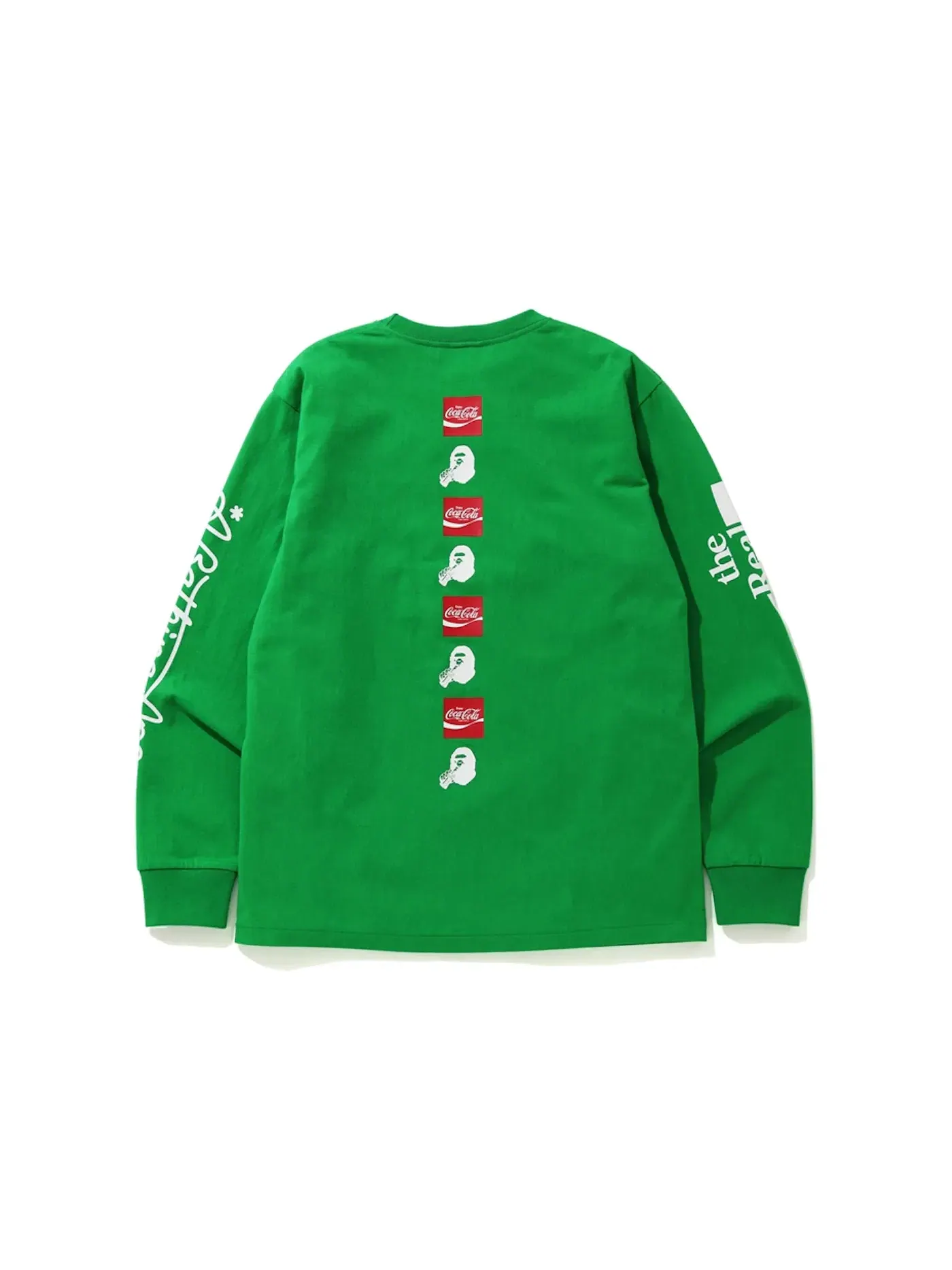 Мужская футболка с длинным рукавом BAPE x Coca Cola L/S Tee — изображение 2 из 2, зеленый
