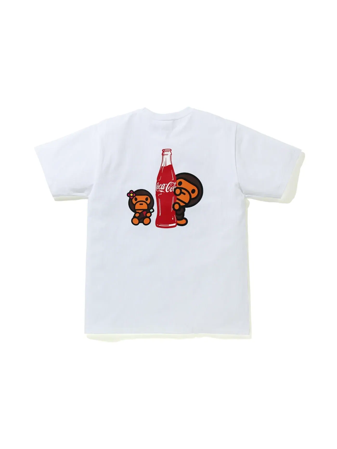 Мужская футболка с принтом BAPE x Coca Cola Milo BMX Tee BAPE — изображение 2 из 2, белый