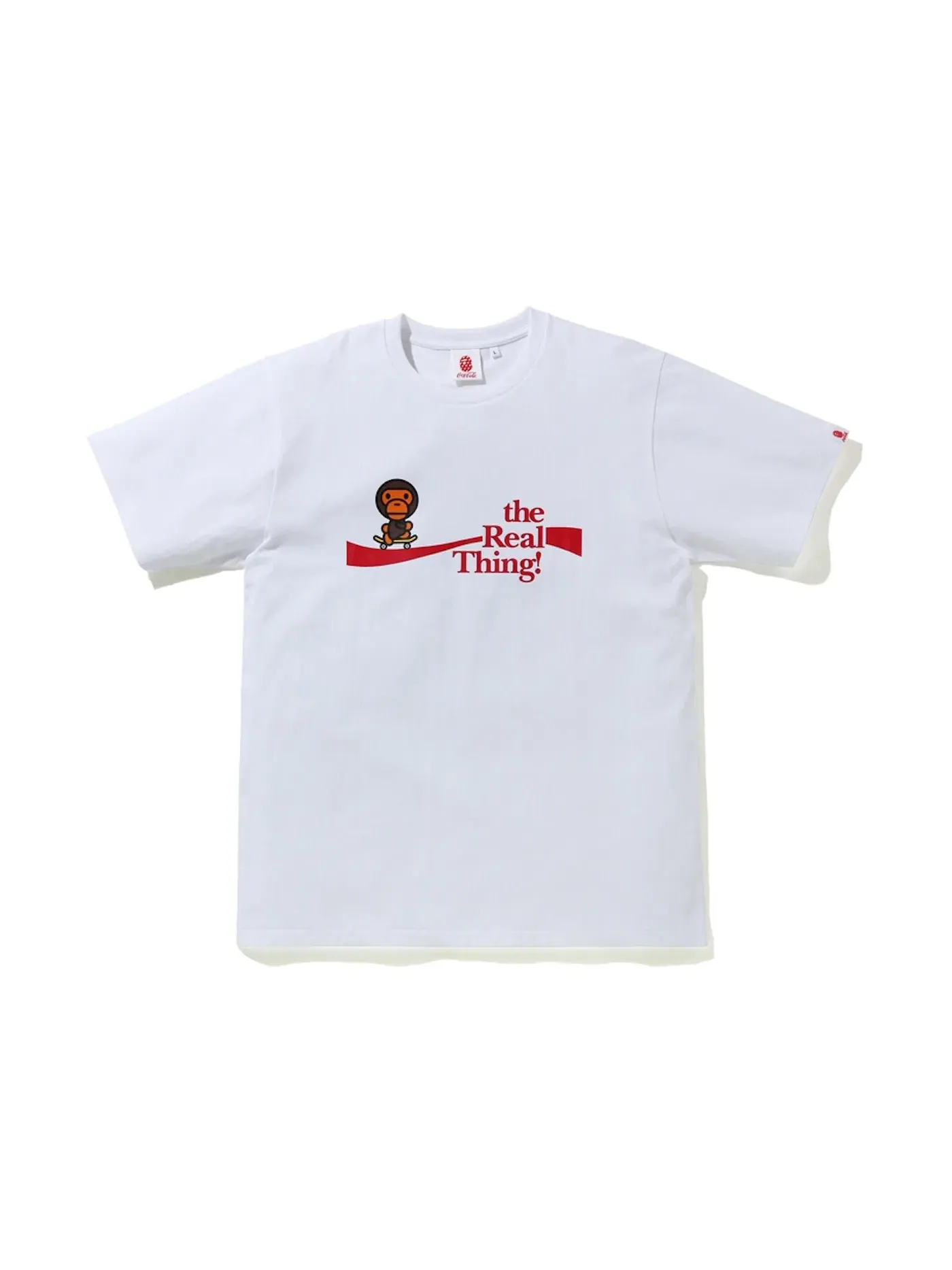 Мужская футболка с принтом BAPE x Coca Cola Milo Skateboarding Tee — изображение 1 из 2, белый