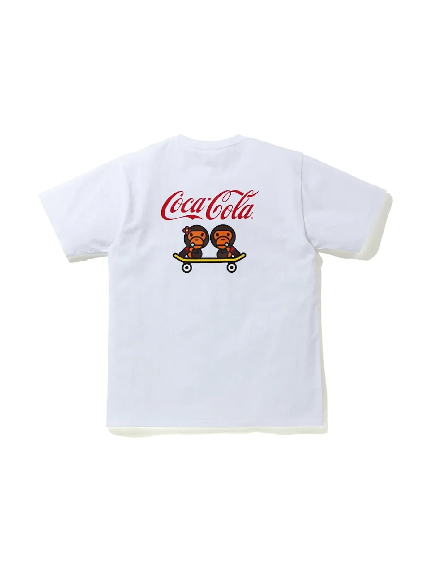 Мужская футболка с принтом BAPE x Coca Cola Milo Skateboarding Tee — изображение 2 из 2, белый