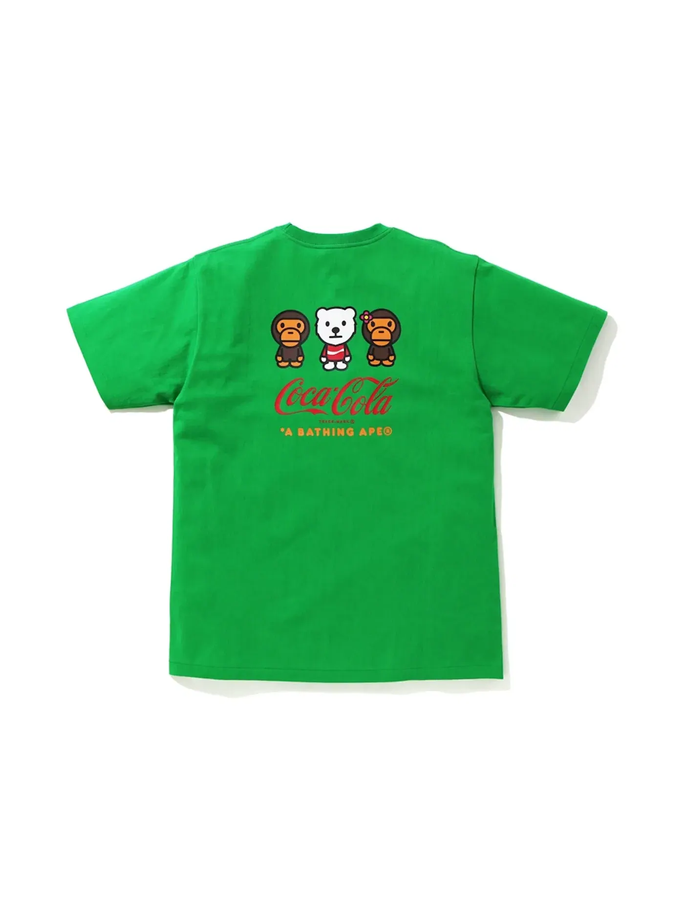 Мужская футболка с принтом BAPE x Coca Cola Milo Sport Climbing Tee BAPE — изображение 2 из 2, зеленый
