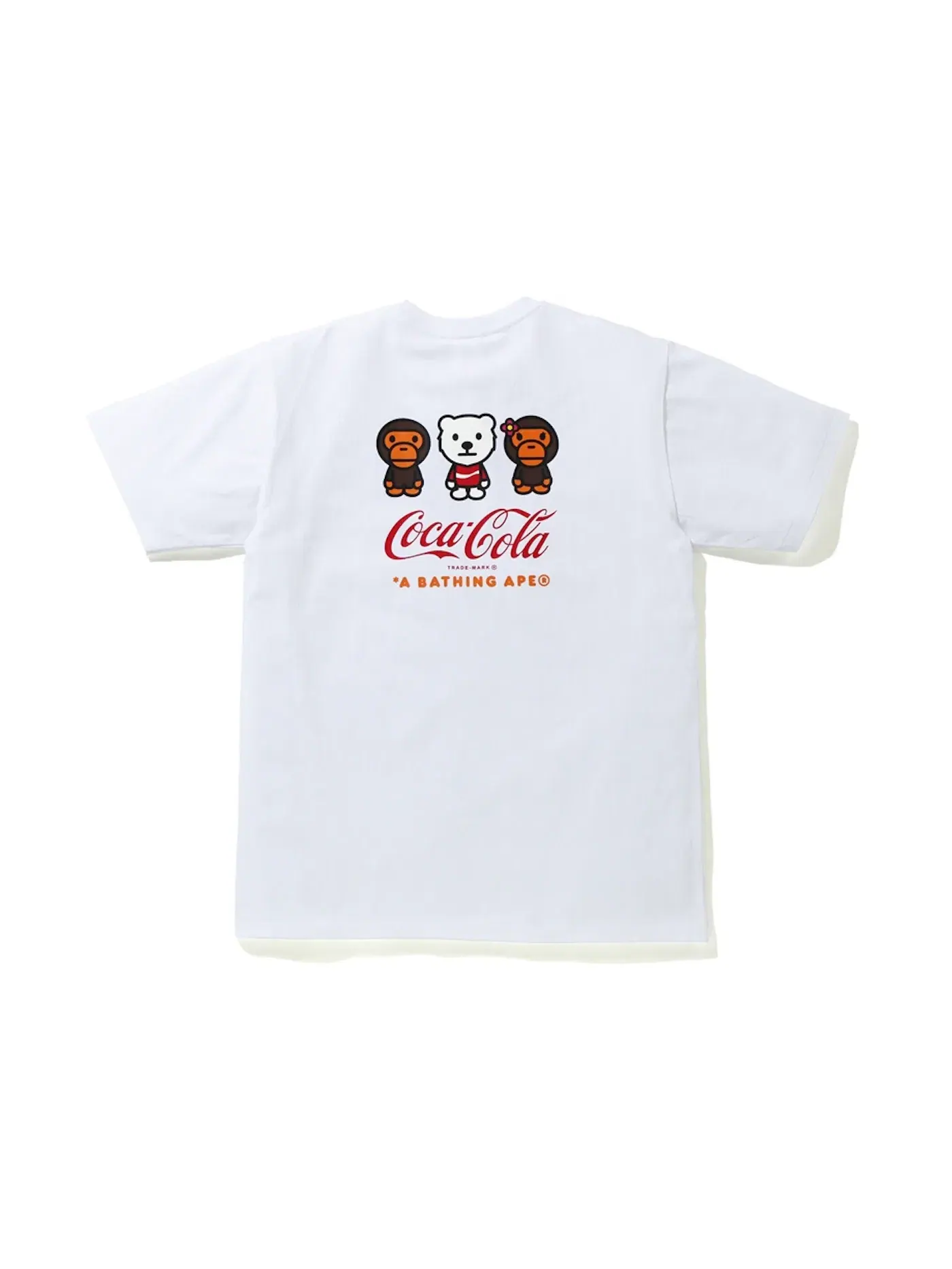 Мужская футболка с принтом BAPE x Coca Cola Milo Sport Climbing Tee BAPE — изображение 2 из 2, белый
