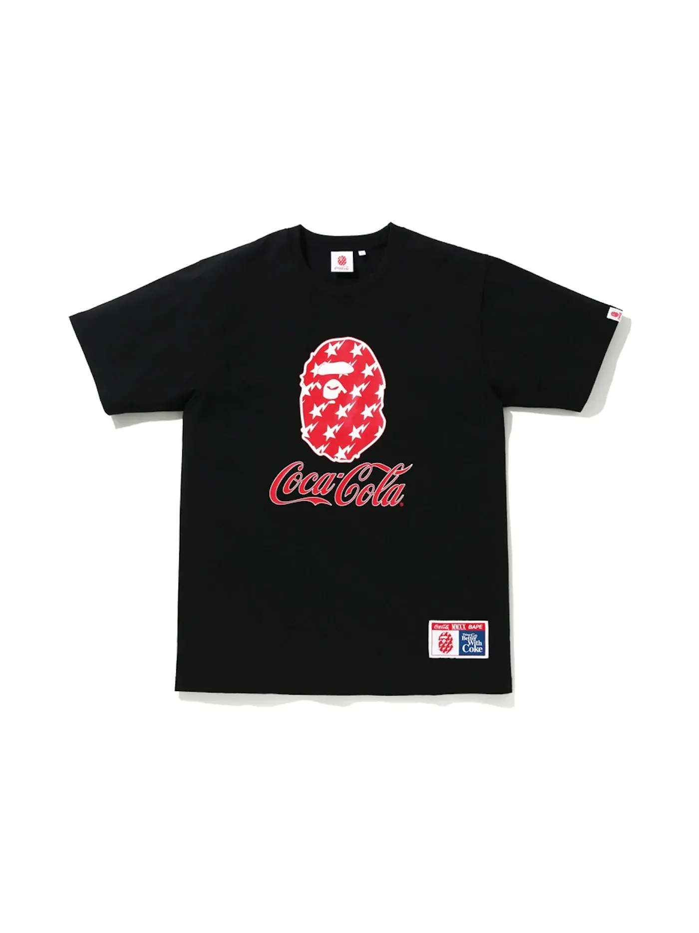 Мужская футболка с принтом BAPE x Coca Cola Tee BAPE — изображение 1 из 2, черный